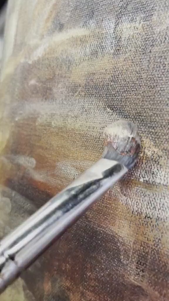 The Living Word (Hand Embellished Canvas Print) Jesus Art Print Vanessa Horabuena