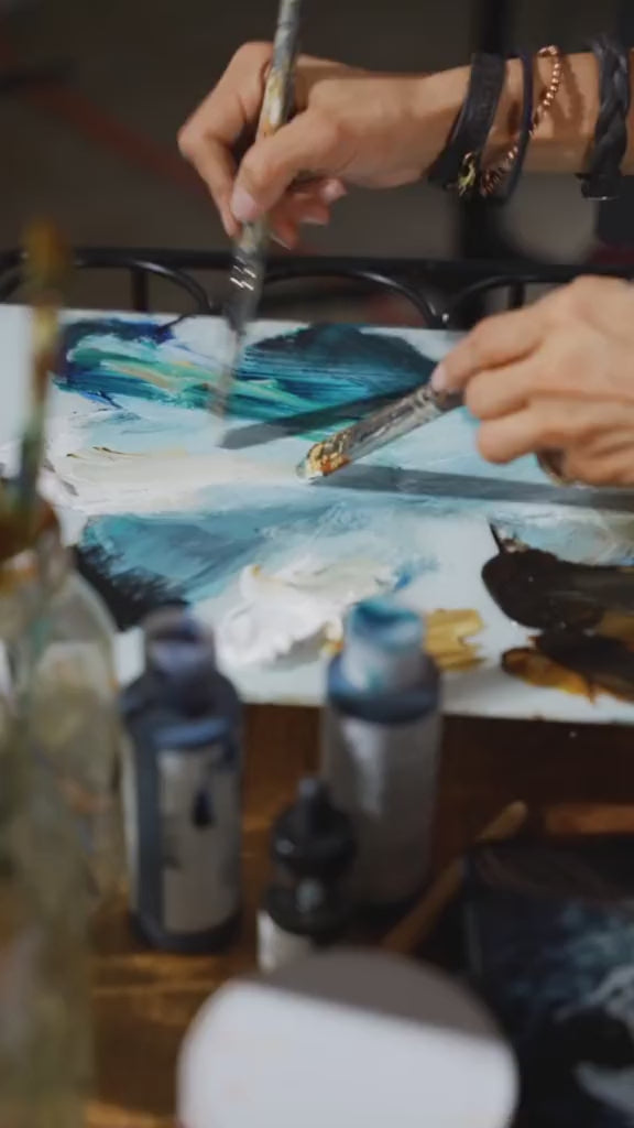 Thy Will Be Done (Hand Embellished Canvas Print) Jesus Art Print Vanessa Horabuena