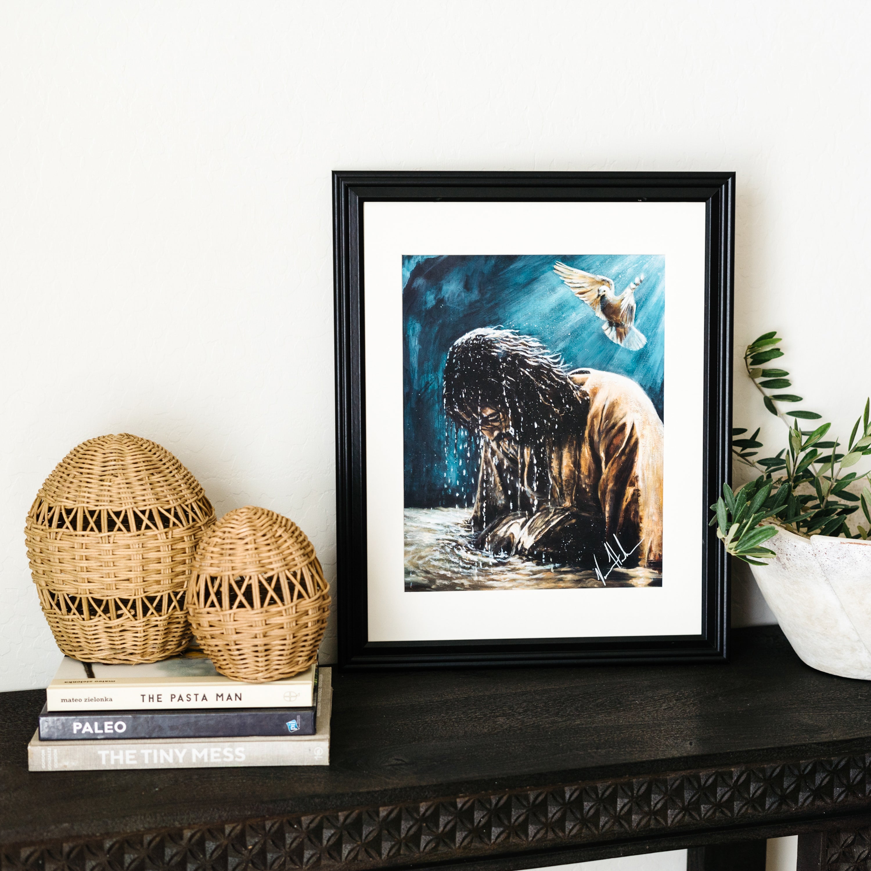 This Is My Son (Hand Embellished Canvas Print) Jesus Art Print Vanessa Horabuena