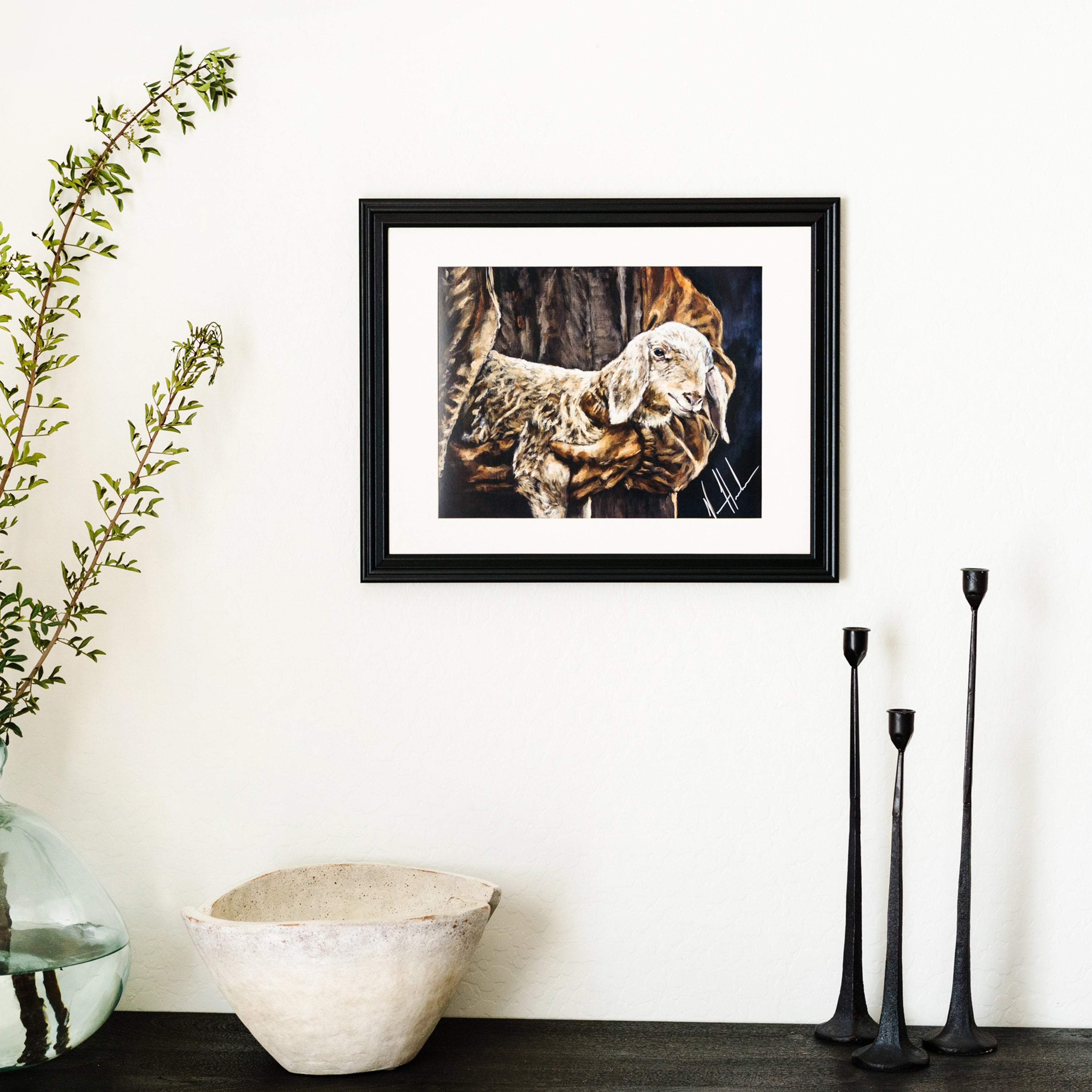 Securely Held (Hand Embellished Canvas Print) Jesus Art Print Vanessa Horabuena