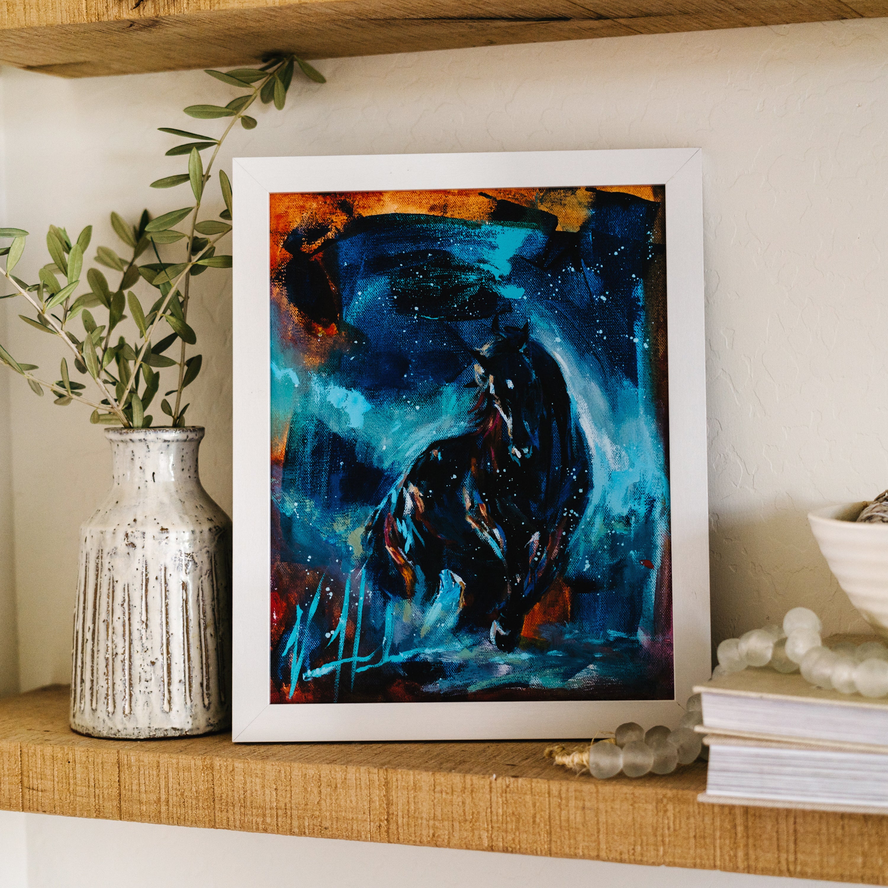 Daydreamer (Hand Embellished Canvas Print) Horse Art Print Vanessa Horabuena
