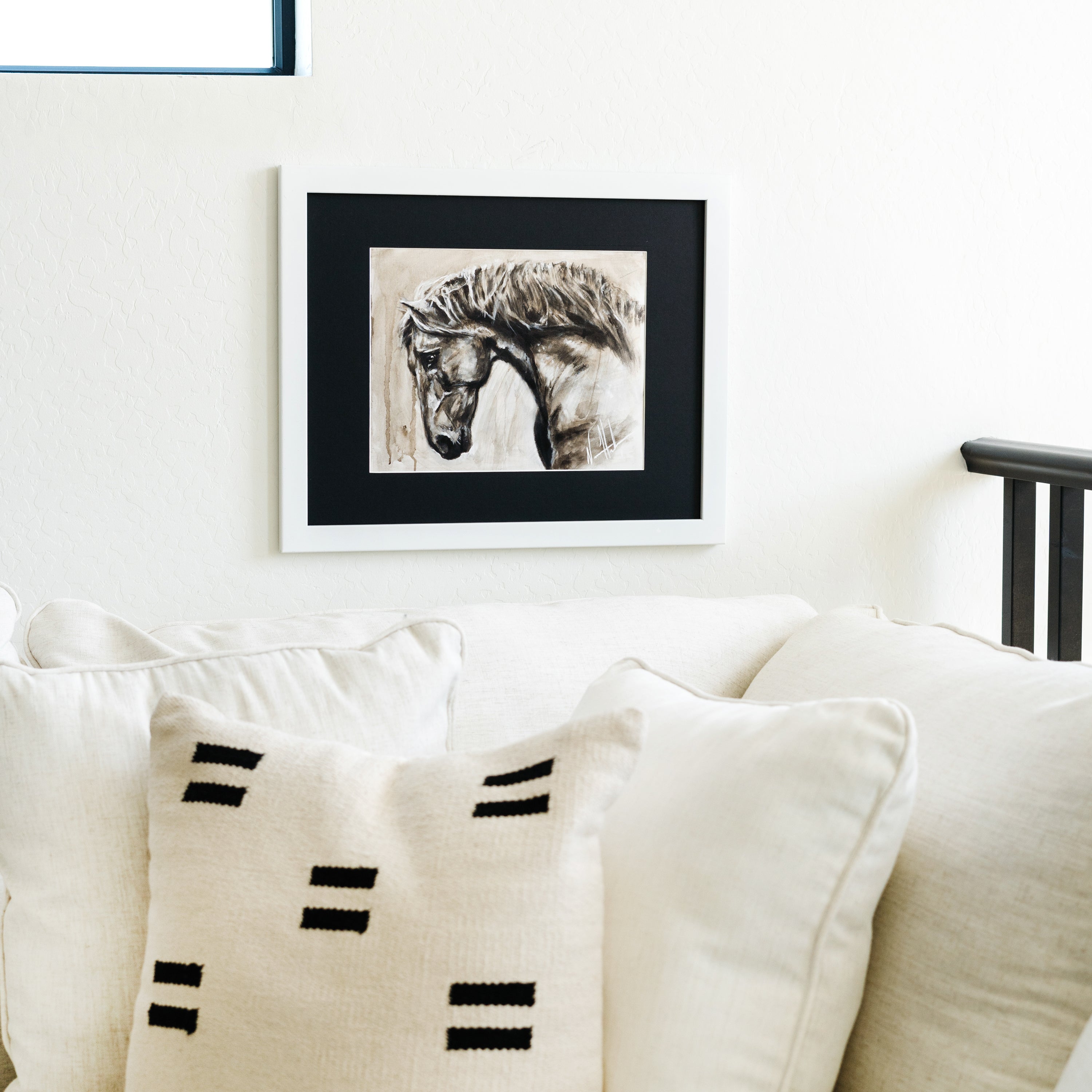 Momentum (Hand Embellished Canvas Print) Horse Art Print Vanessa Horabuena