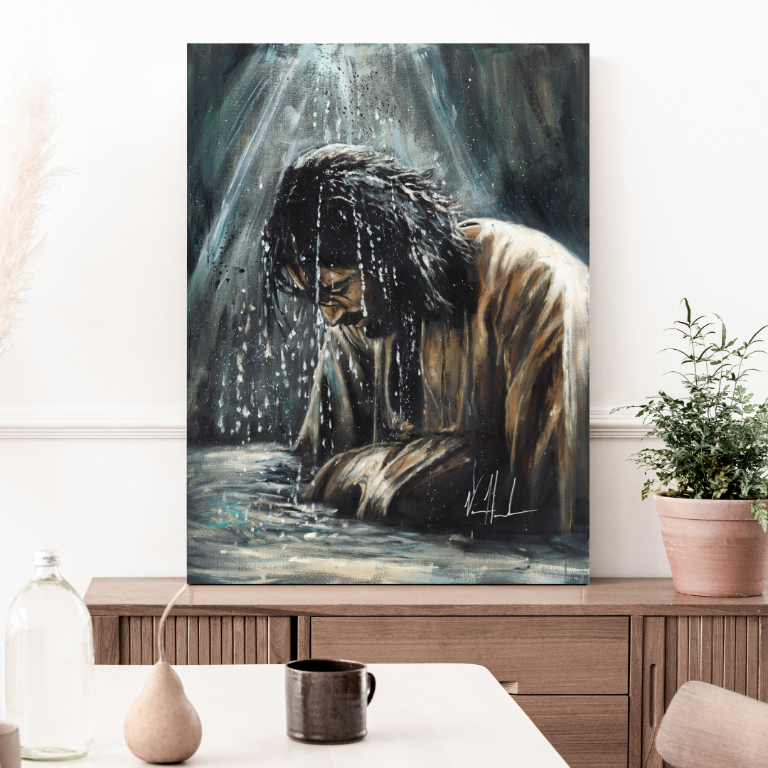 Anointed One (Hand Embellished Canvas Print) Vanessa Horabuena