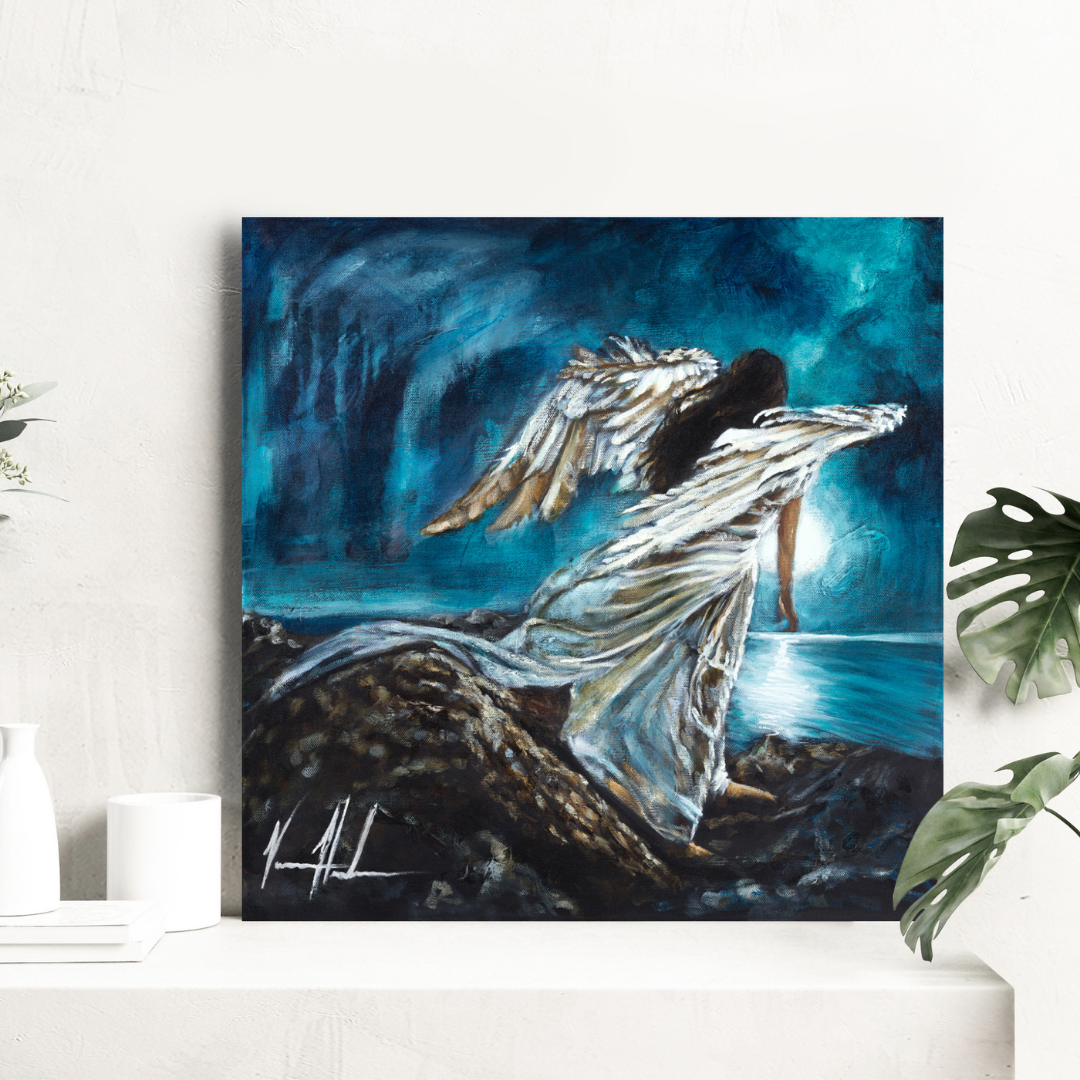 Watchers of Men (Hand Embellished Canvas Print) Women's Art Print Vanessa Horabuena