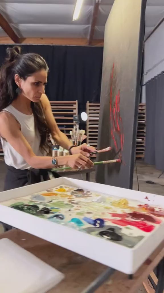 Bound for Glory (Hand Embellished Canvas Print) Patriotic Art Print Vanessa Horabuena