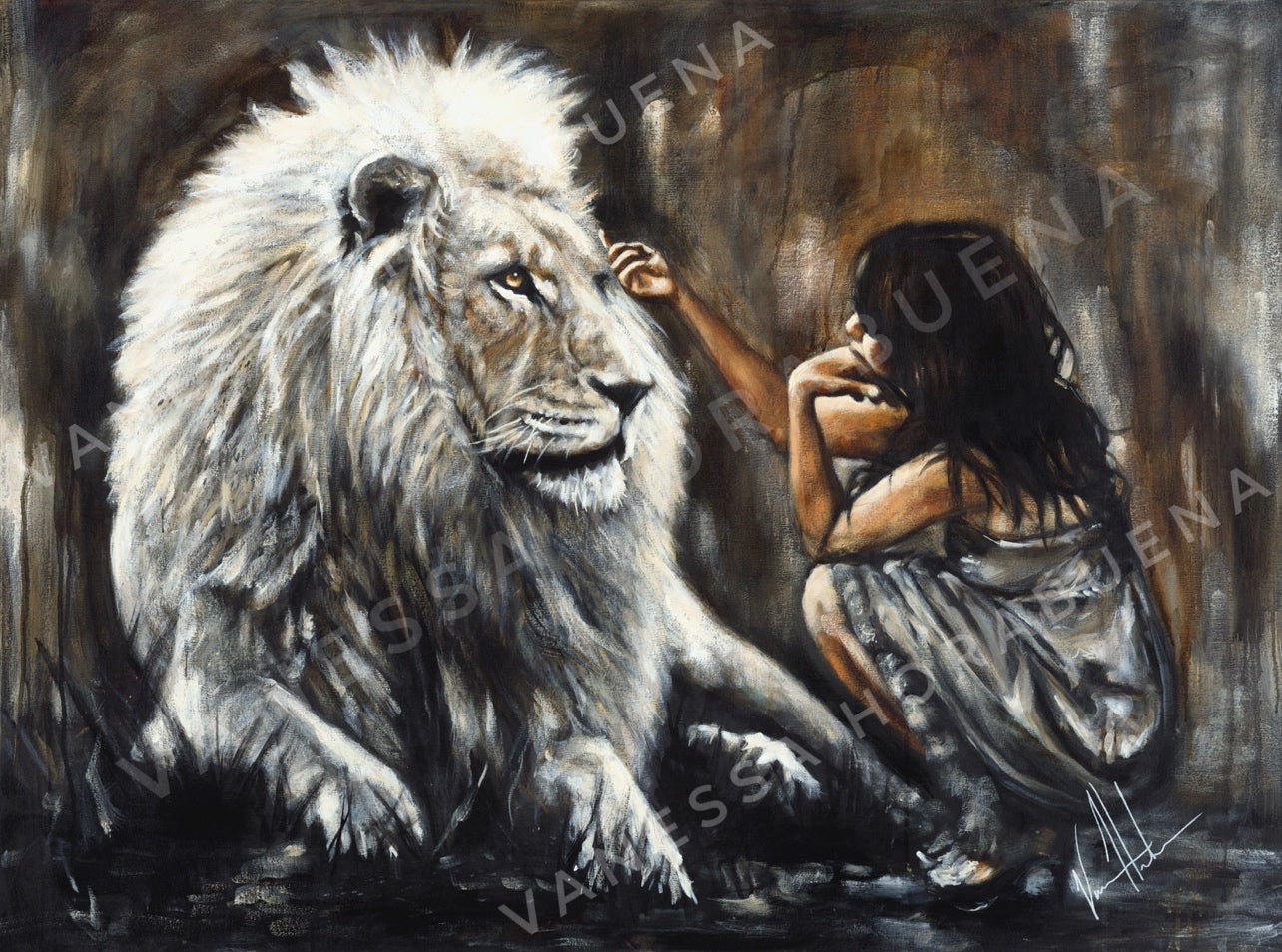 CM# 4 - Intimacy with God- 20"x30" Canvas Print Vanessa Horabuena