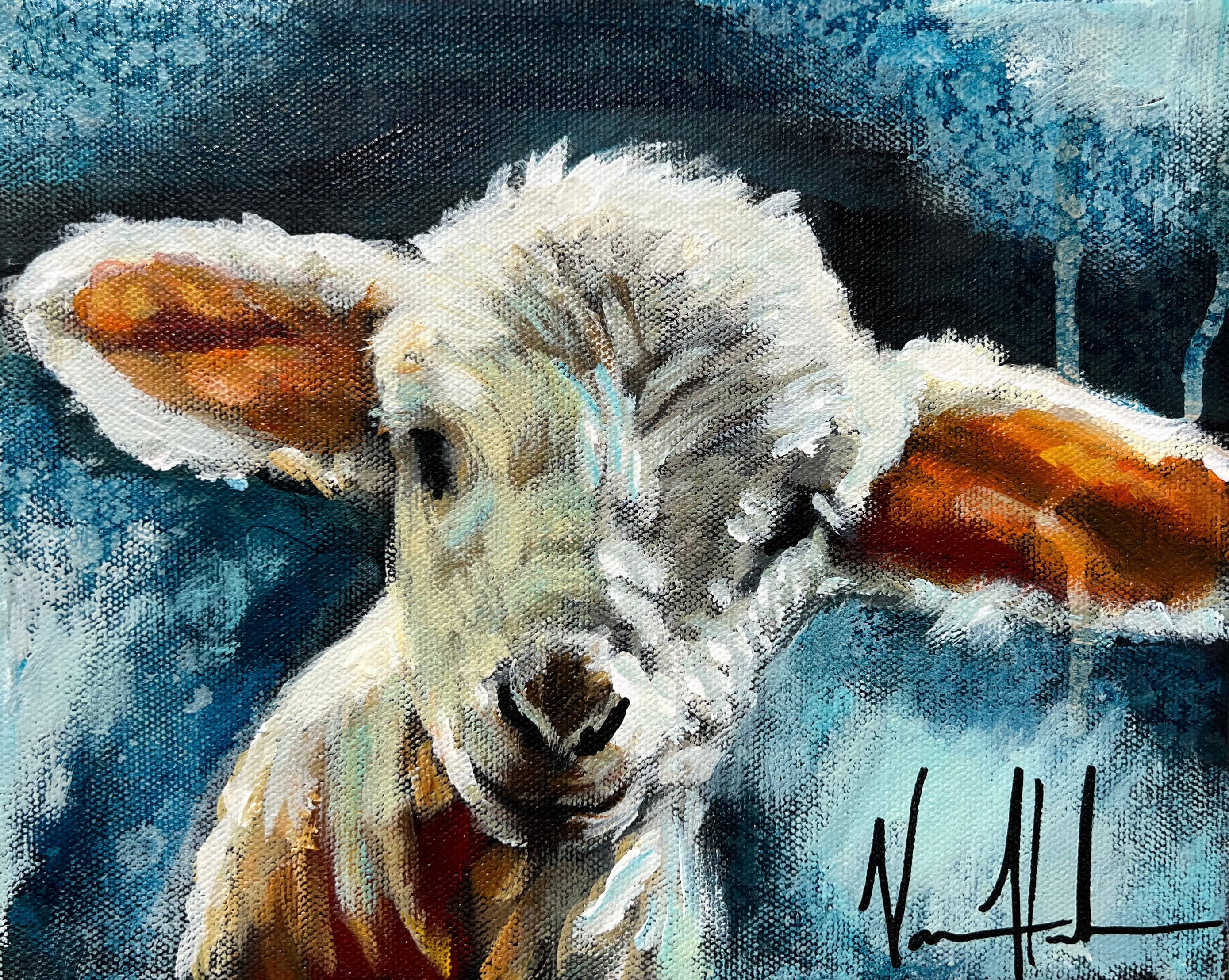 Innocence (Hand Embellished Canvas Print) Vanessa Horabuena