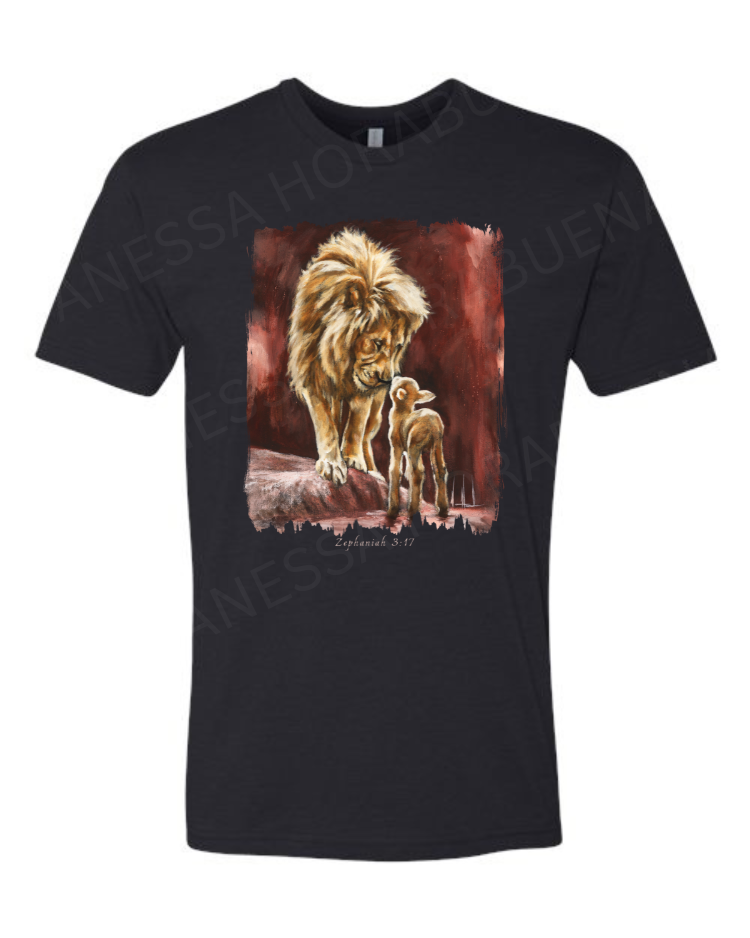 The Heart of God - Unisex T-Shirt Vanessa Horabuena Short Sleeve Black Small