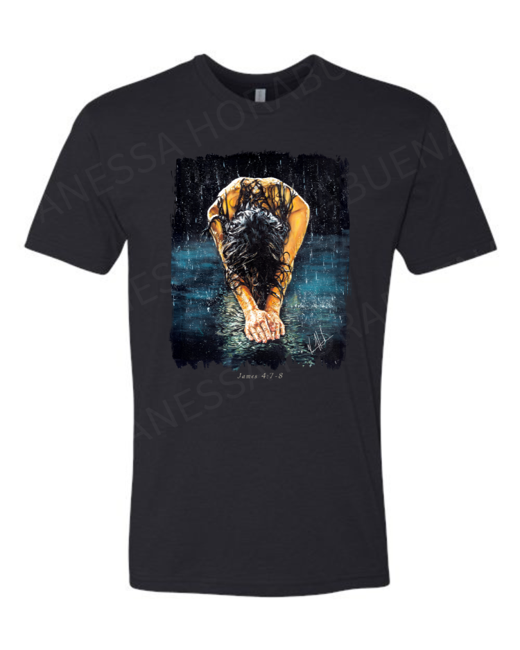The Art of Surrender - Unisex T-Shirt Vanessa Horabuena Short Sleeve Black Small