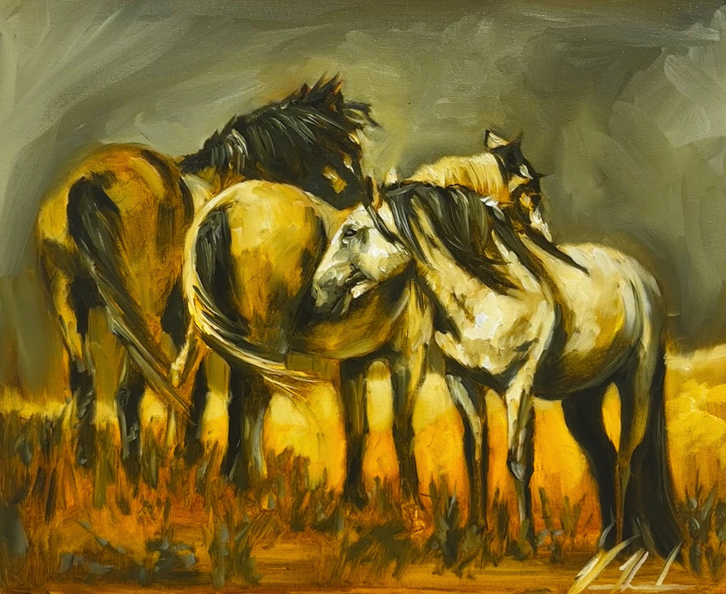 Safe Pastures - 16”x20” Original Oil Painting Original Painting Vanessa Horabuena