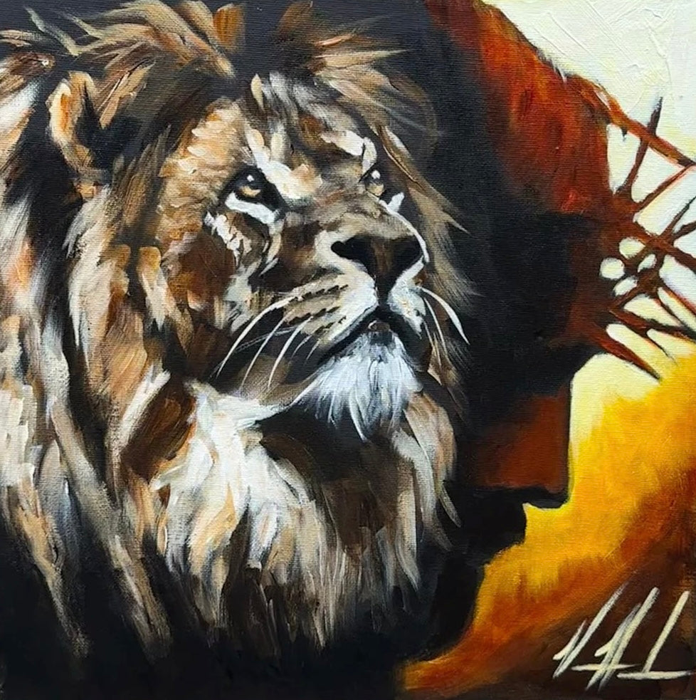 King of Kings - 12”x12” Original Acrylic Painting