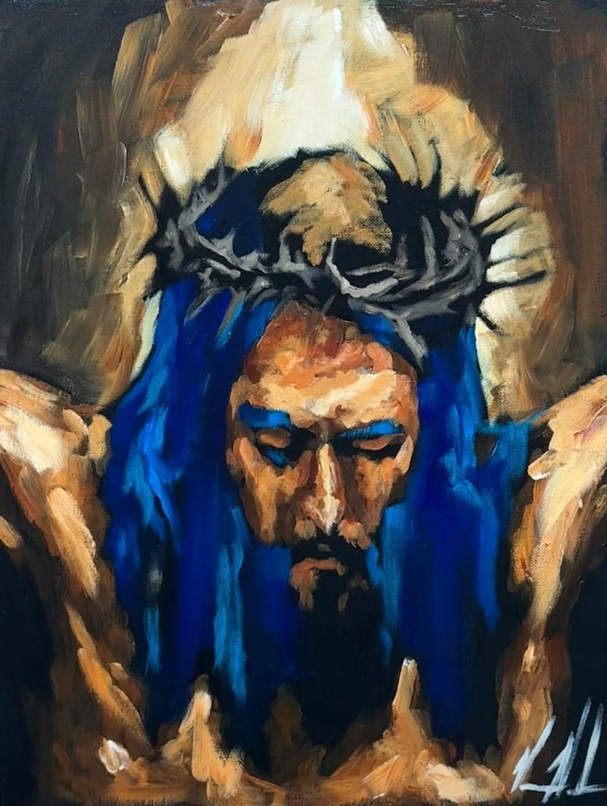 Yahweh is Salvation - 14”x18” Original Acrylic Painting Original Painting Vanessa Horabuena