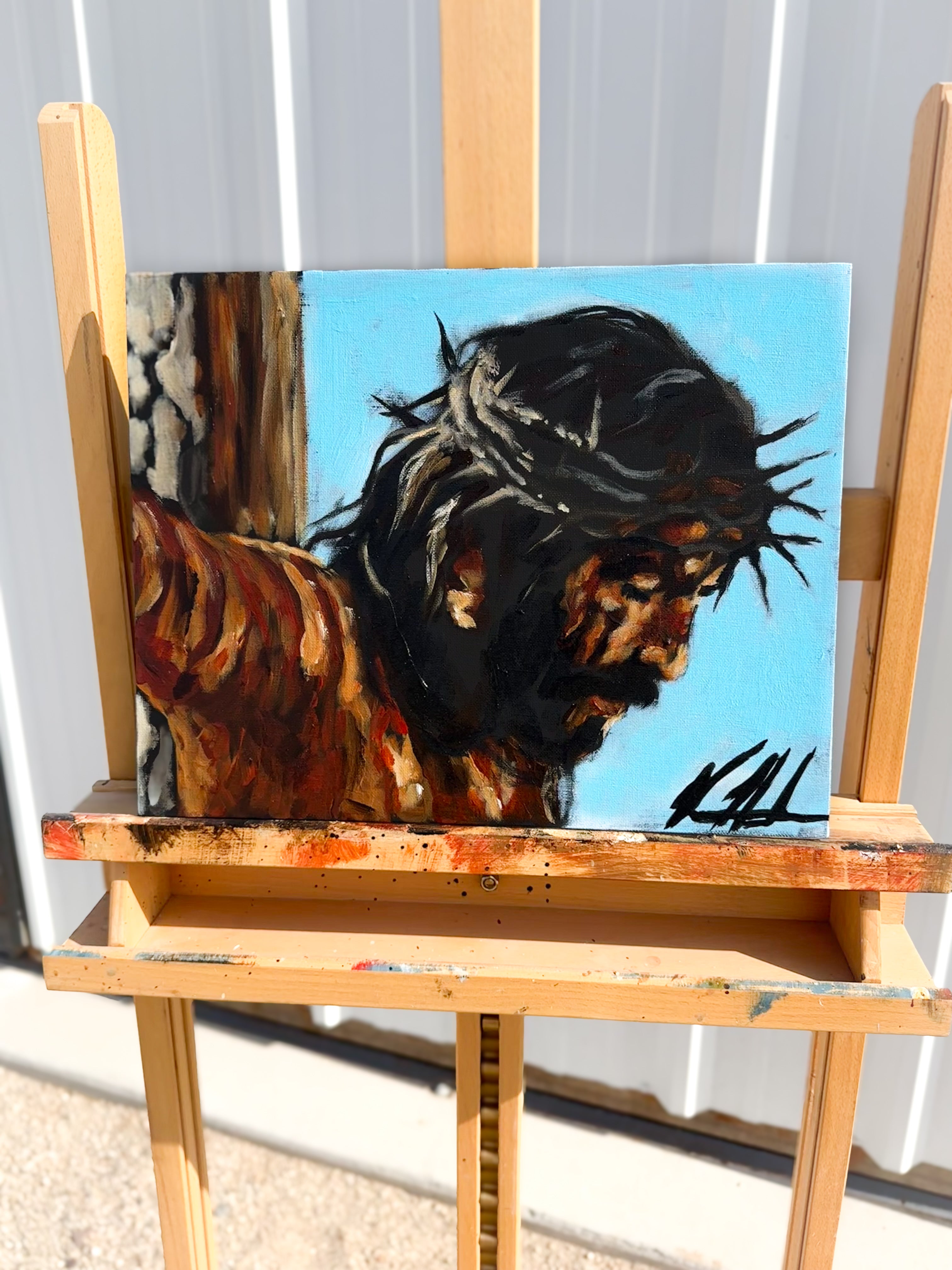 By His Wounds, We Are Healed - 11”x14” Original Acrylic Painting Original Painting Vanessa Horabuena