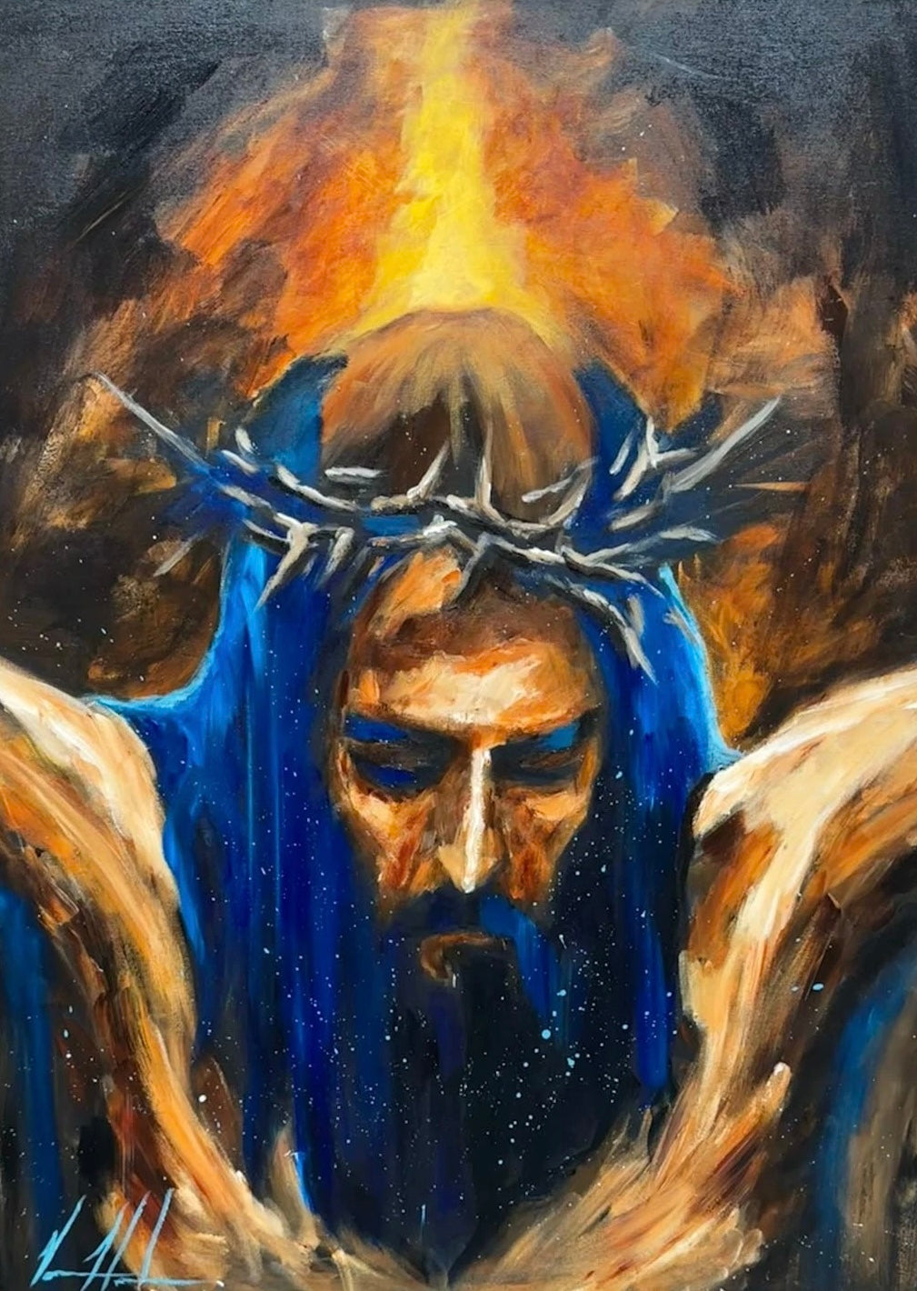 Yahweh is Salvation - 30”x40” Original Acrylic Painting