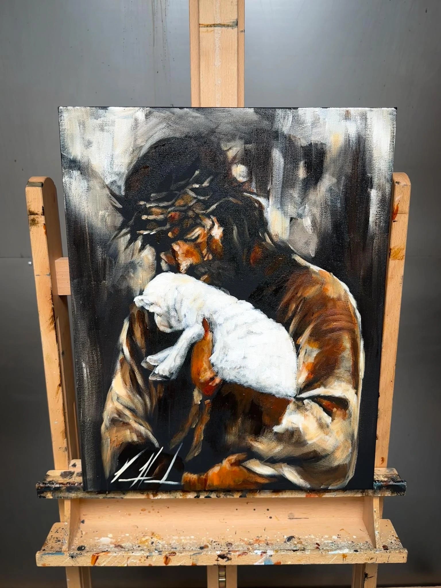 For the One Who Lost Its Way - 16”x20” Original Acrylic Painting