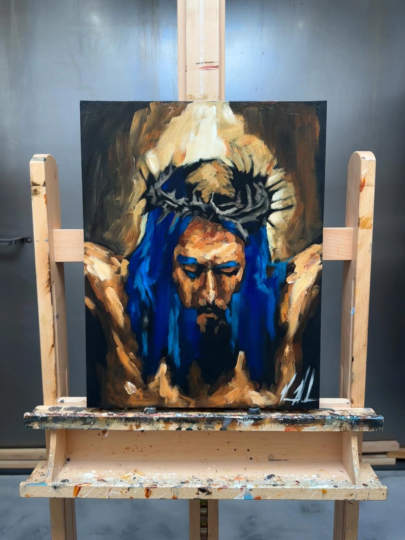 Yahweh is Salvation - 14”x18” Original Acrylic Painting Original Painting Vanessa Horabuena