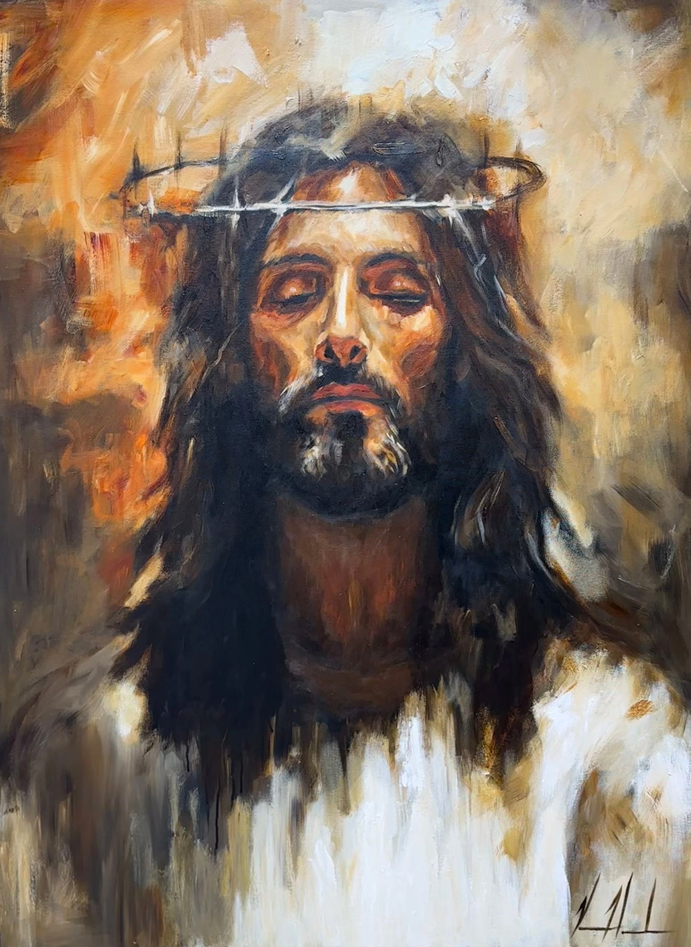 Holy One - 36”x48” Original Acrylic Painting Original Painting Vanessa Horabuena