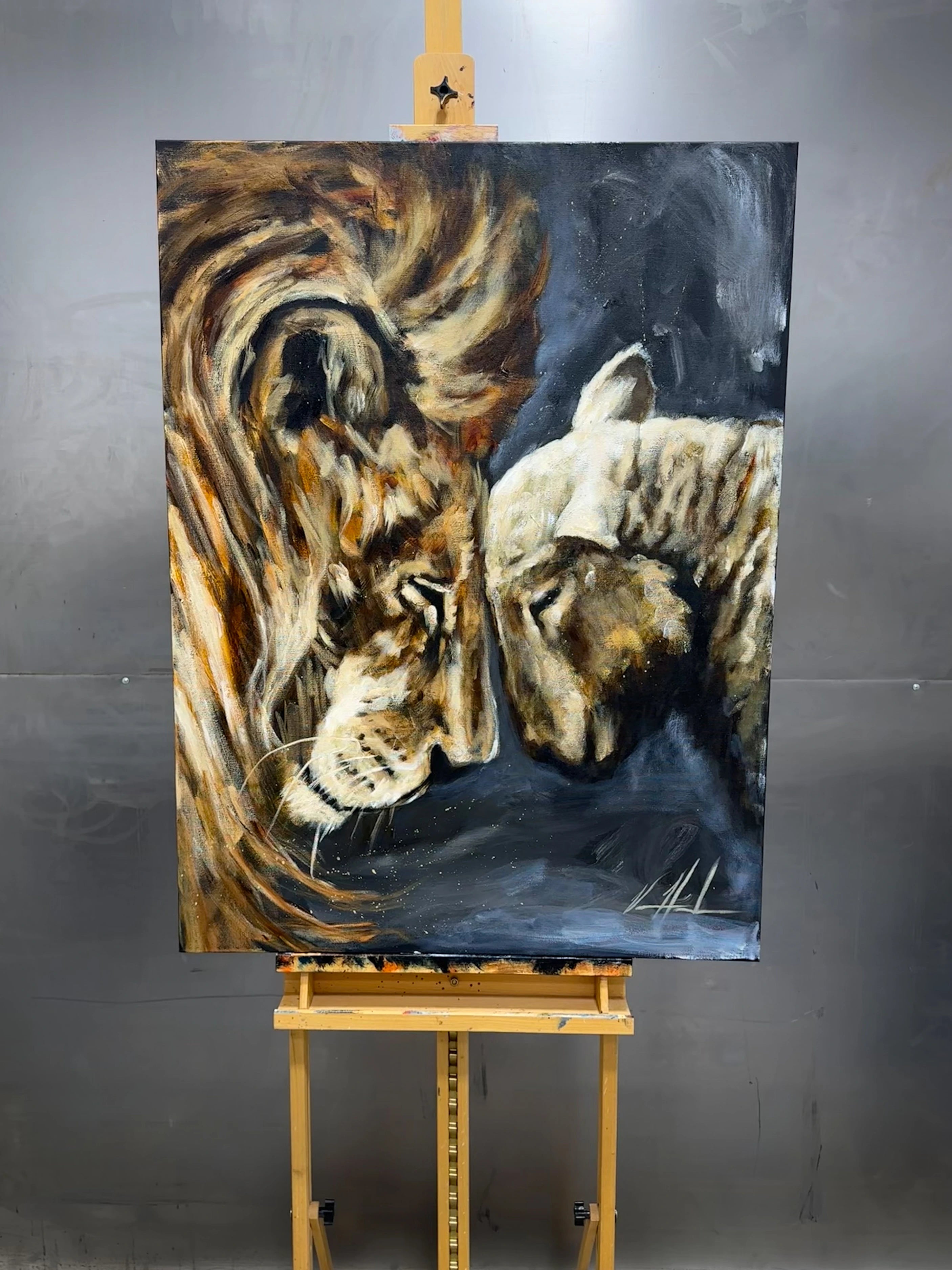 Compassion of a King - 30”x40” Original Acrylic Painting