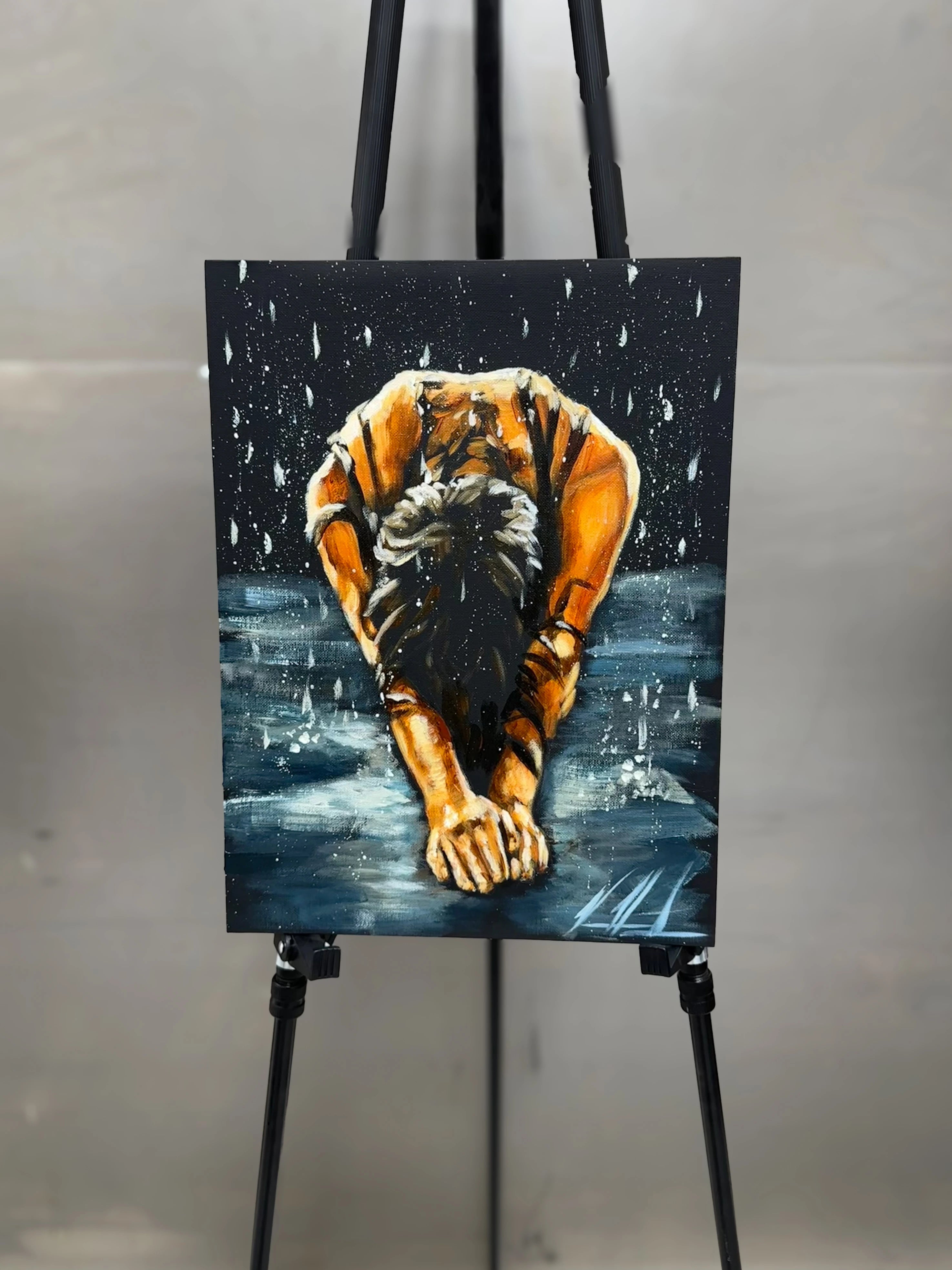 The Art of Surrender - 12”x16” Original Acrylic Painting Original Painting Vanessa Horabuena