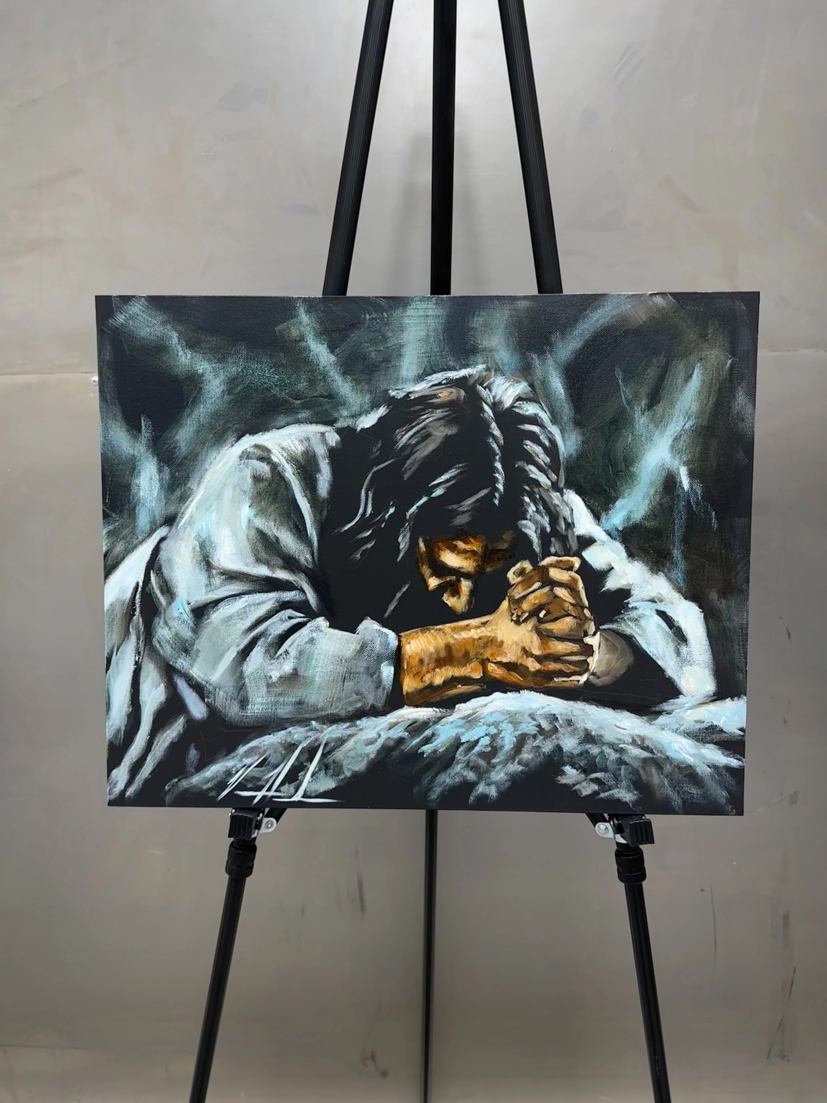 Thy Will Be Done - 16”x20” Original Acrylic Painting Original Painting Vanessa Horabuena