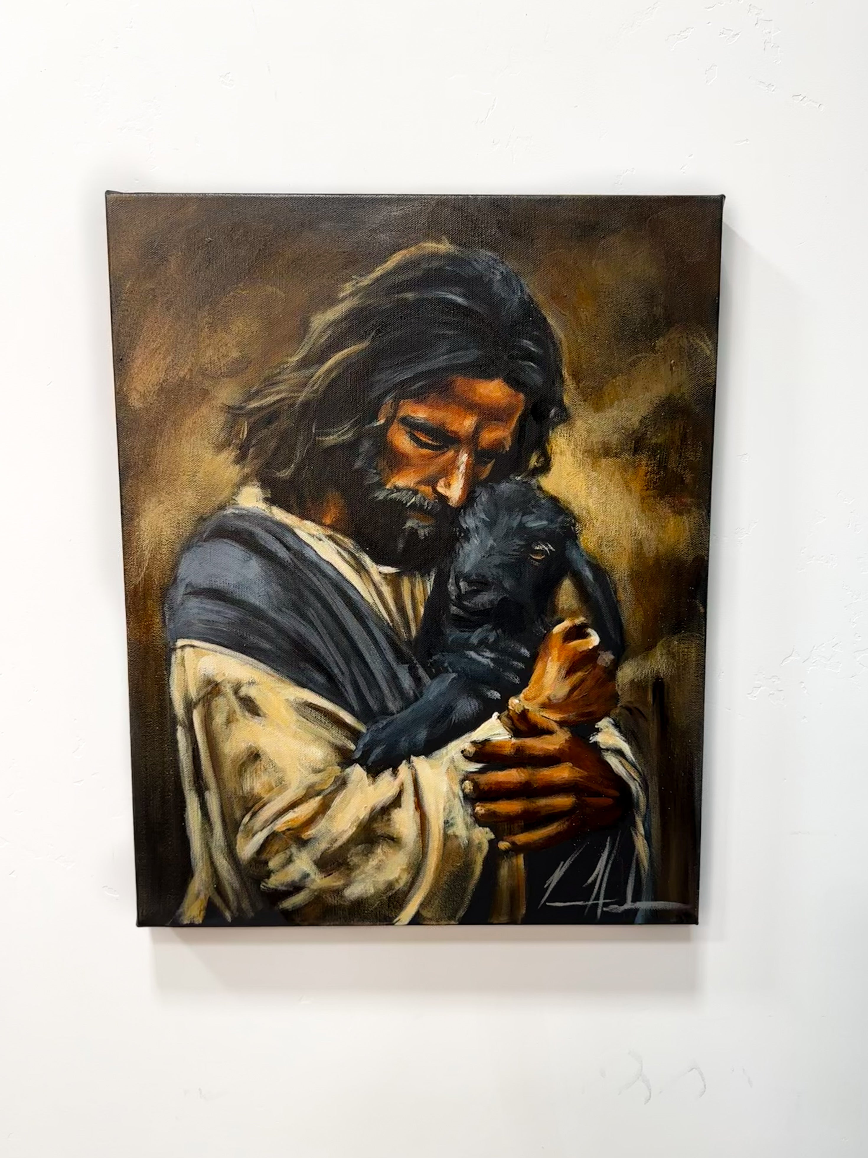 Saved By Grace - 16”x20” Original Acrylic Painting Original Painting Vanessa Horabuena