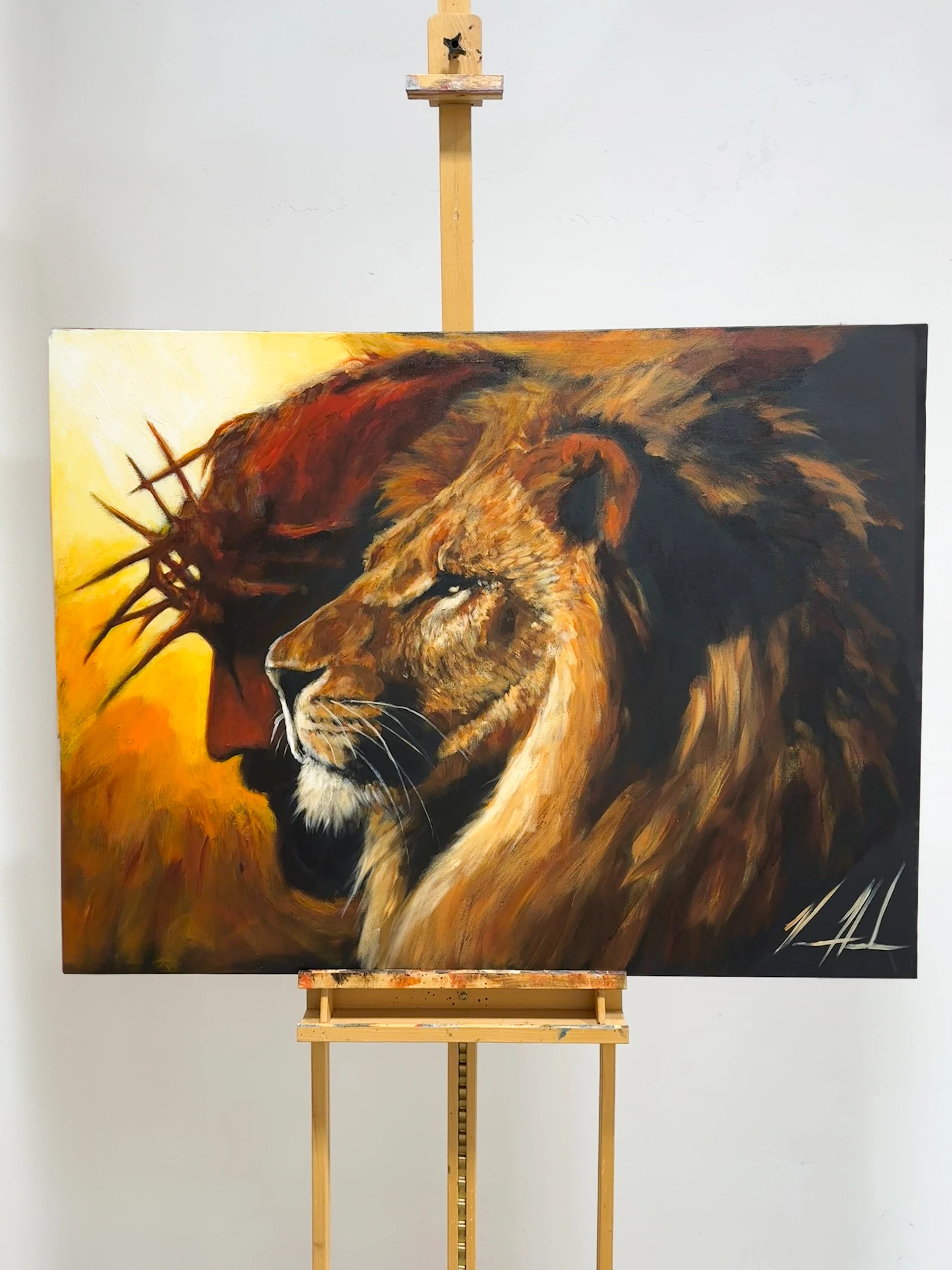 The Lion of Judah - 36”x48” Original Acrylic Painting