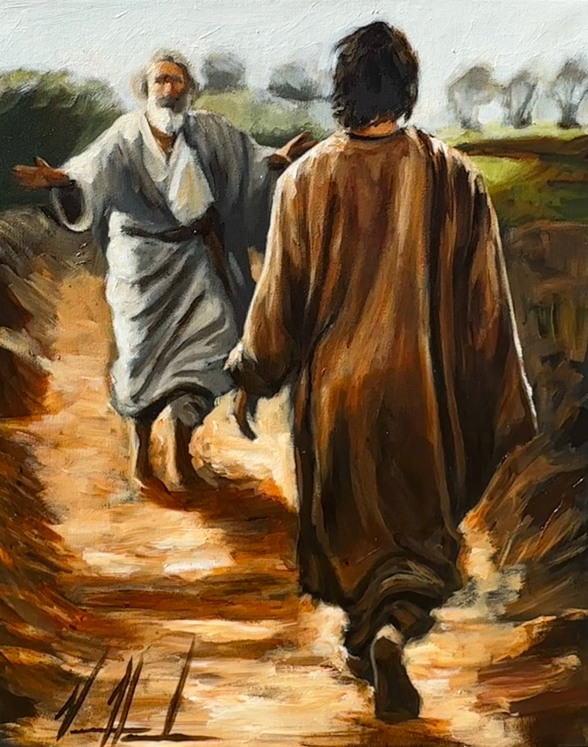 The Prodigal Son - 16”x20” Original Acrylic Painting Original Painting Vanessa Horabuena