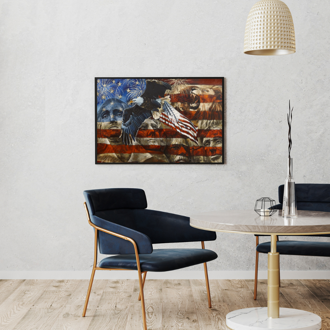 An American Tribute Patriotic Art Print Vanessa Horabuena