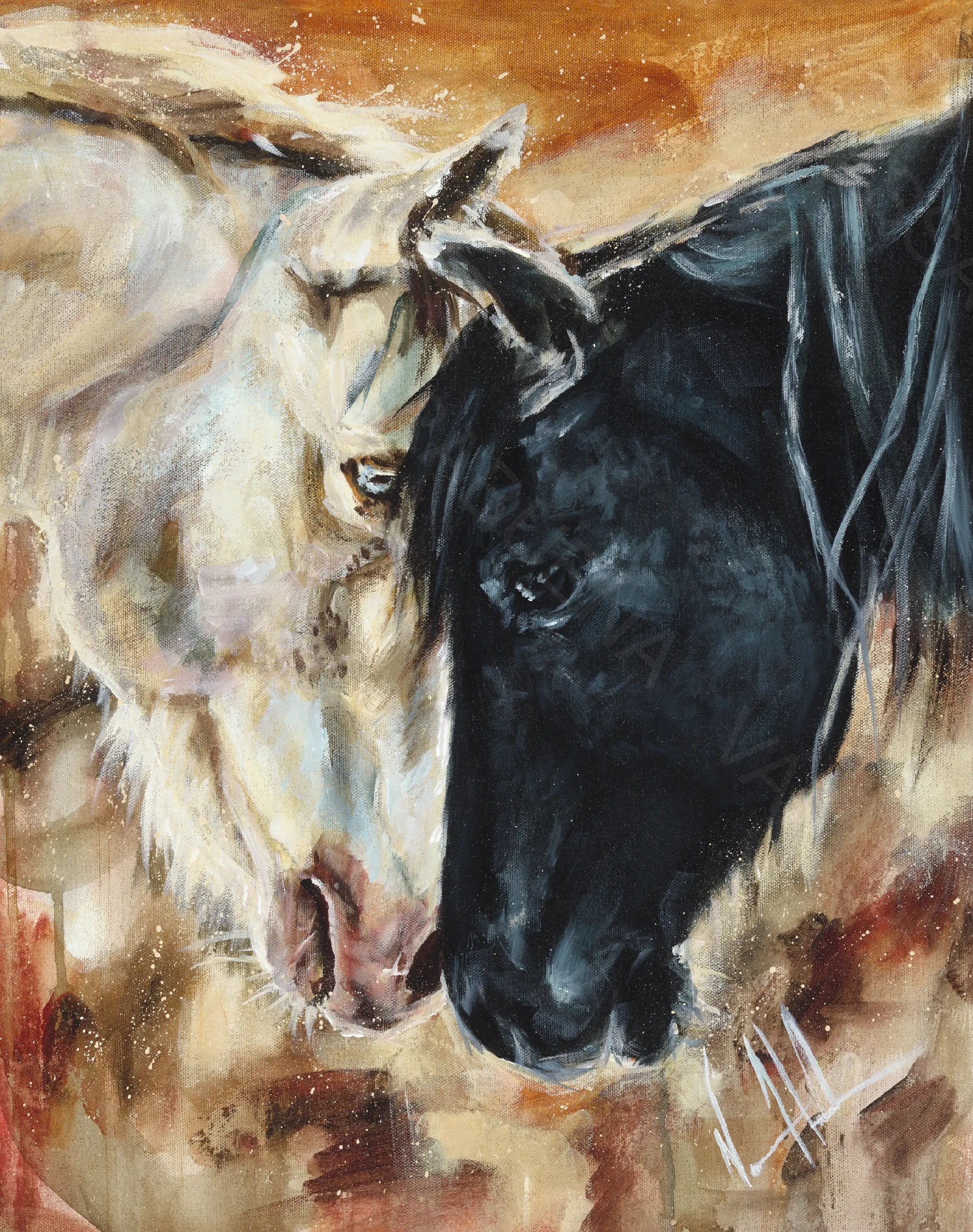 An Eternal Bond Horse Art Print Vanessa Horabuena