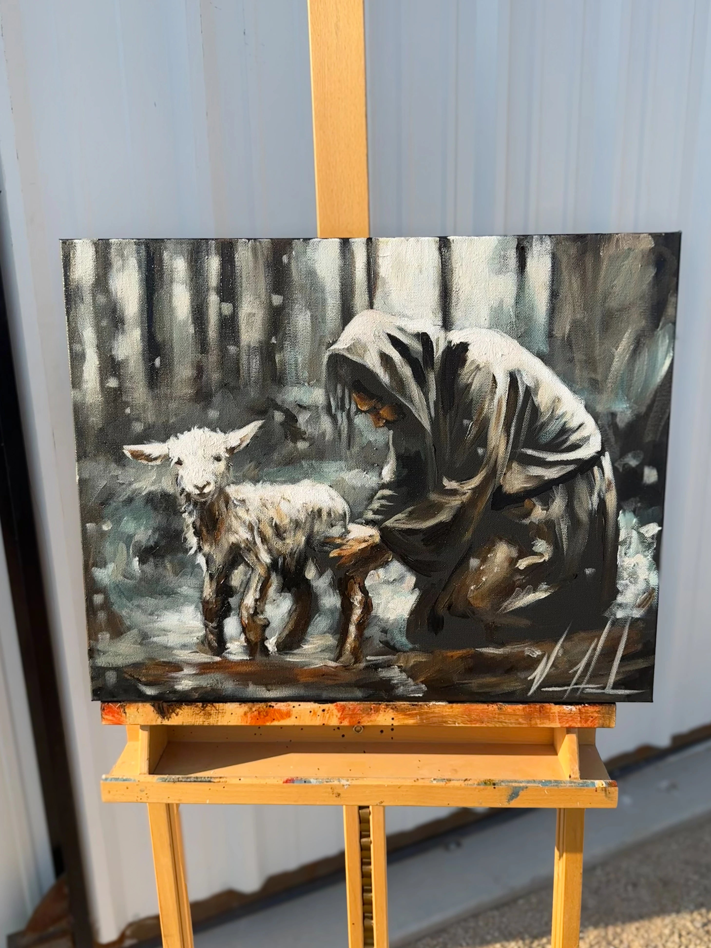 Washed By My Savior - 16”x20” Original Acrylic Painting Original Painting Vanessa Horabuena
