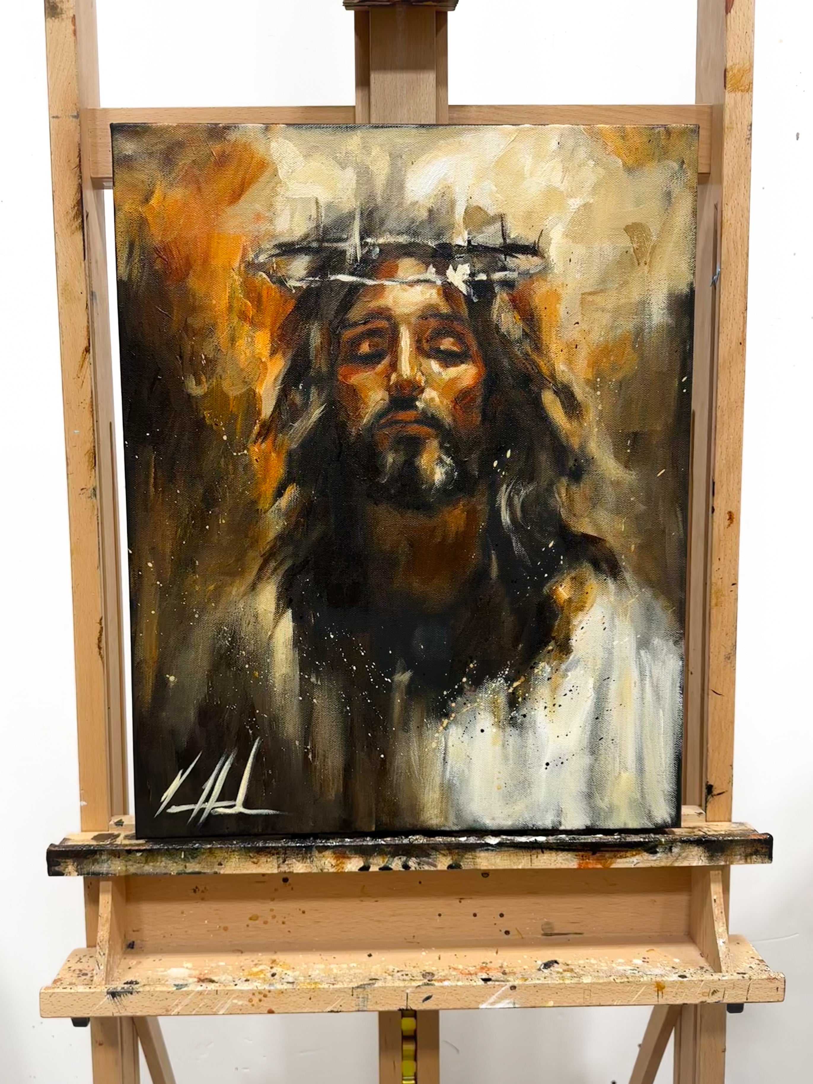 Holy One - 16”x20” Original Acrylic Painting Original Painting Vanessa Horabuena