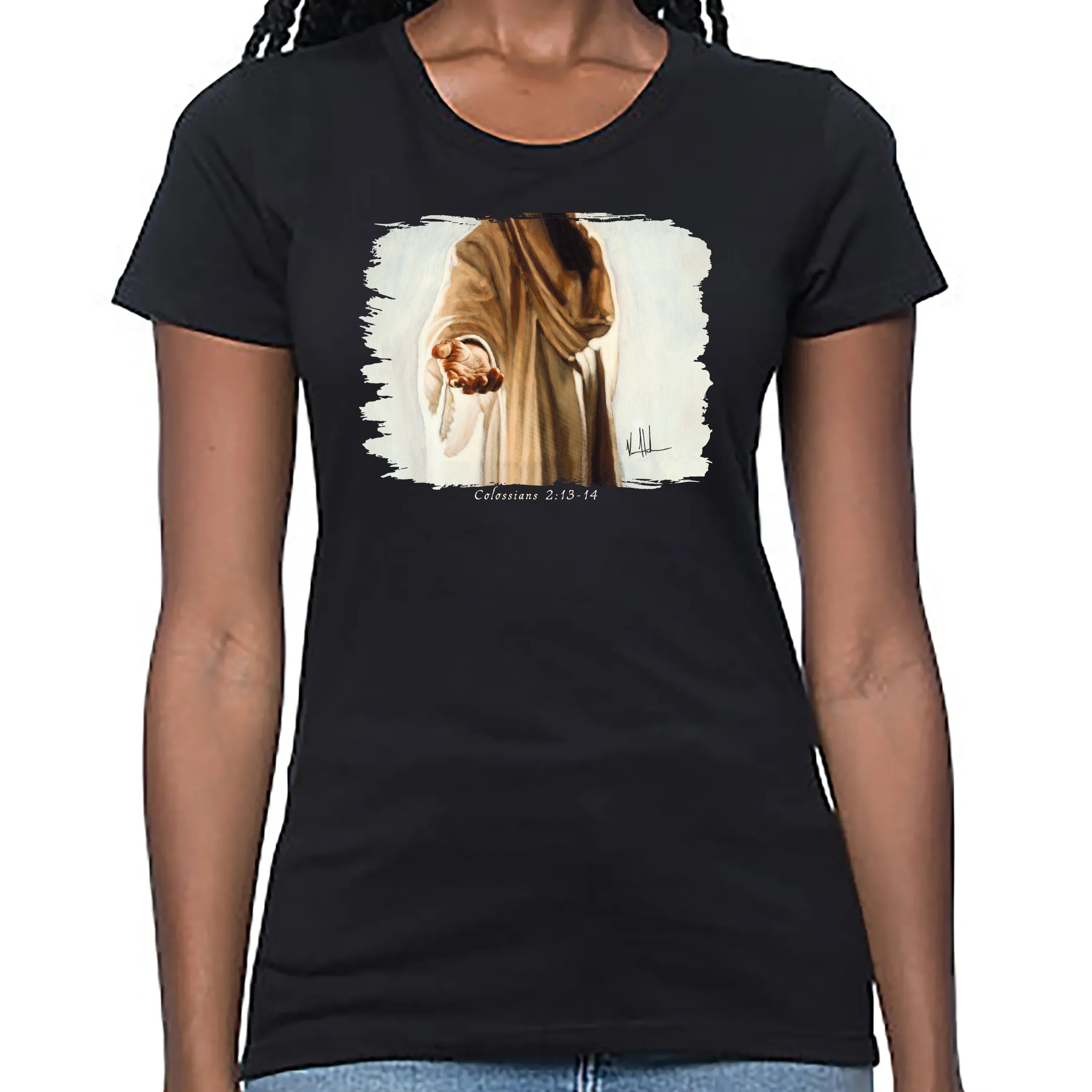 Beckoning - Women's T (Organic Bamboo) Vanessa Horabuena Short Sleeve Eclipse (Black) XS