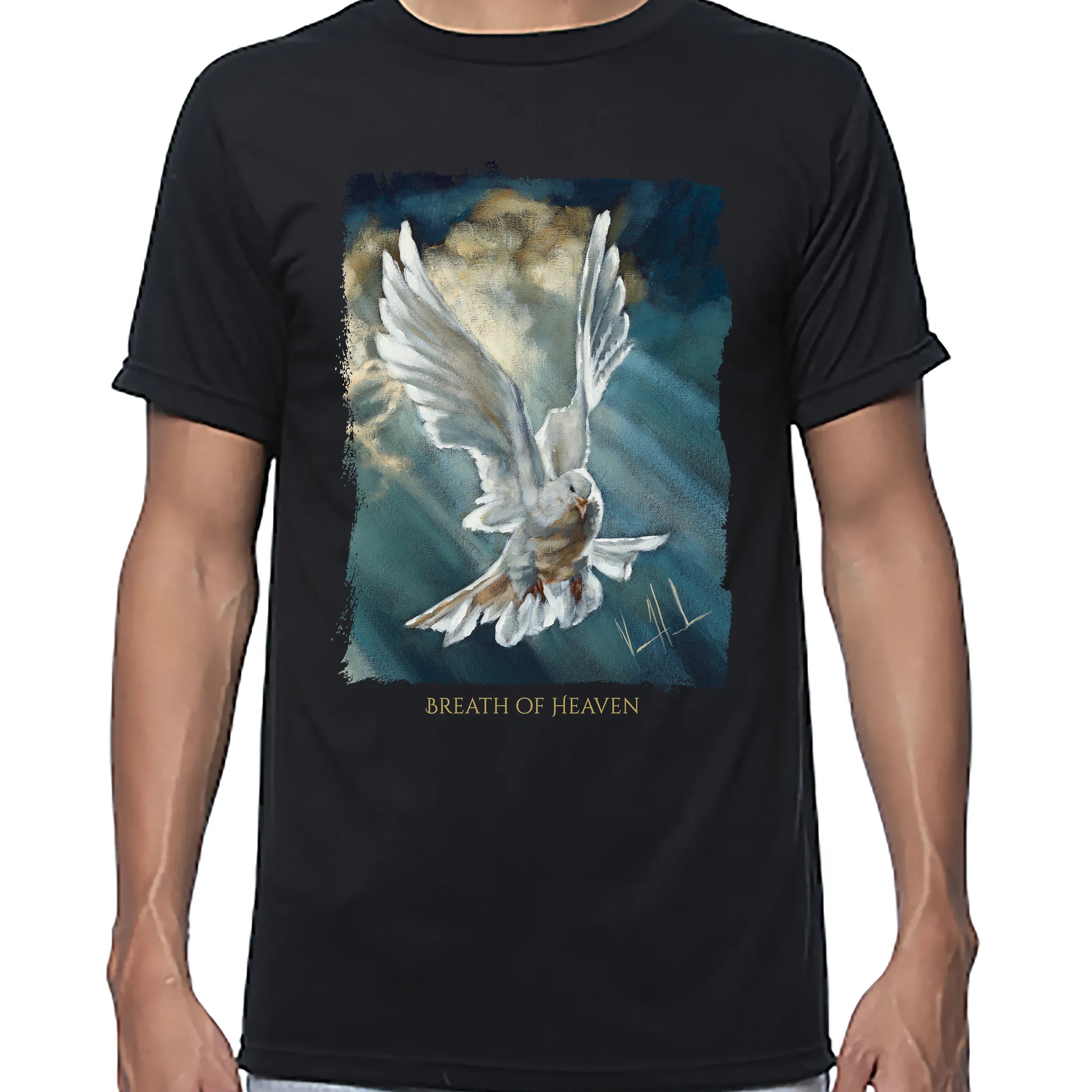 Unisex T (Organic Bamboo) - Breath of Heaven Organic Bamboo Vanessa Horabuena Black XS