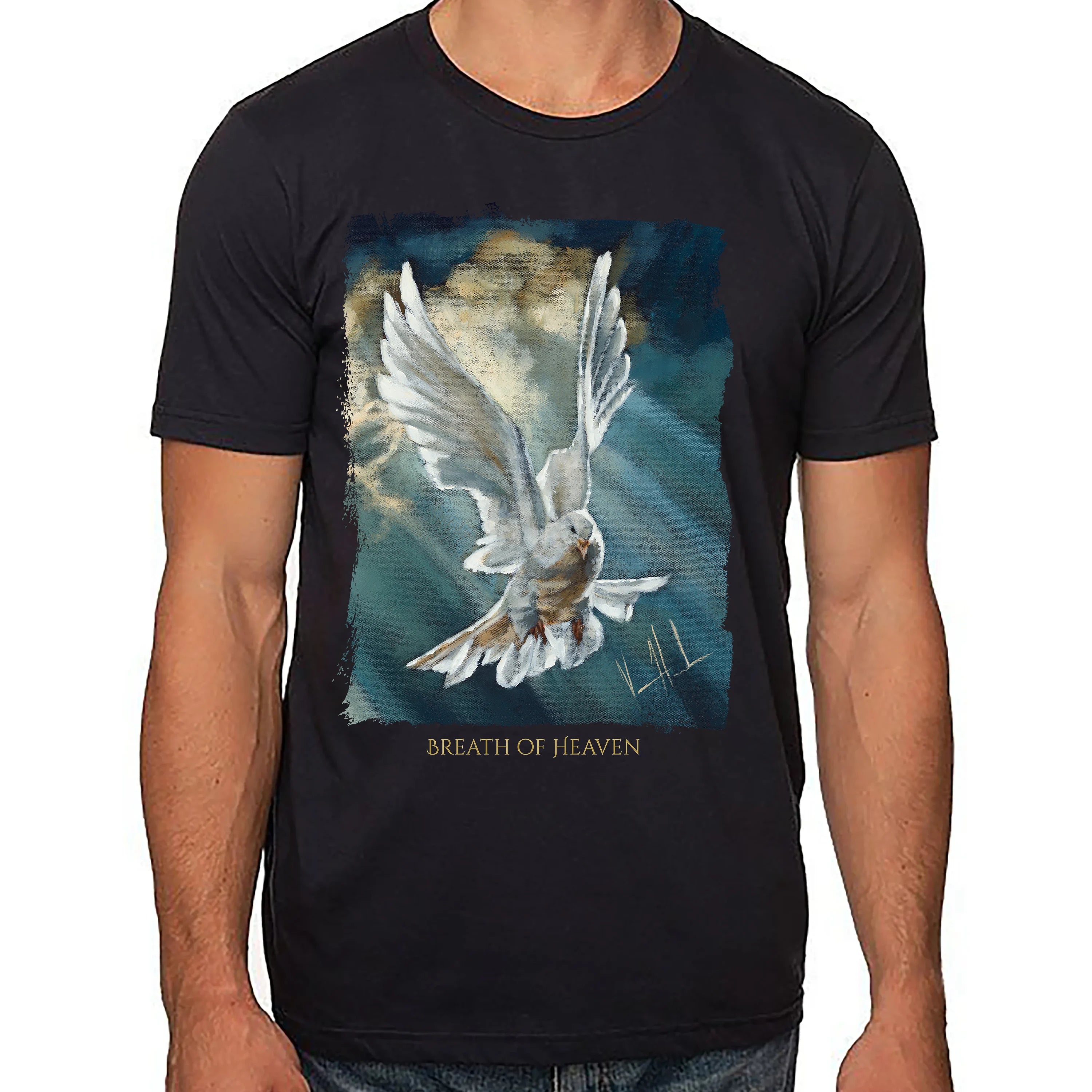 Unisex T (Organic Cotton) - Breath of Heaven Organic Cotton Vanessa Horabuena Black XS