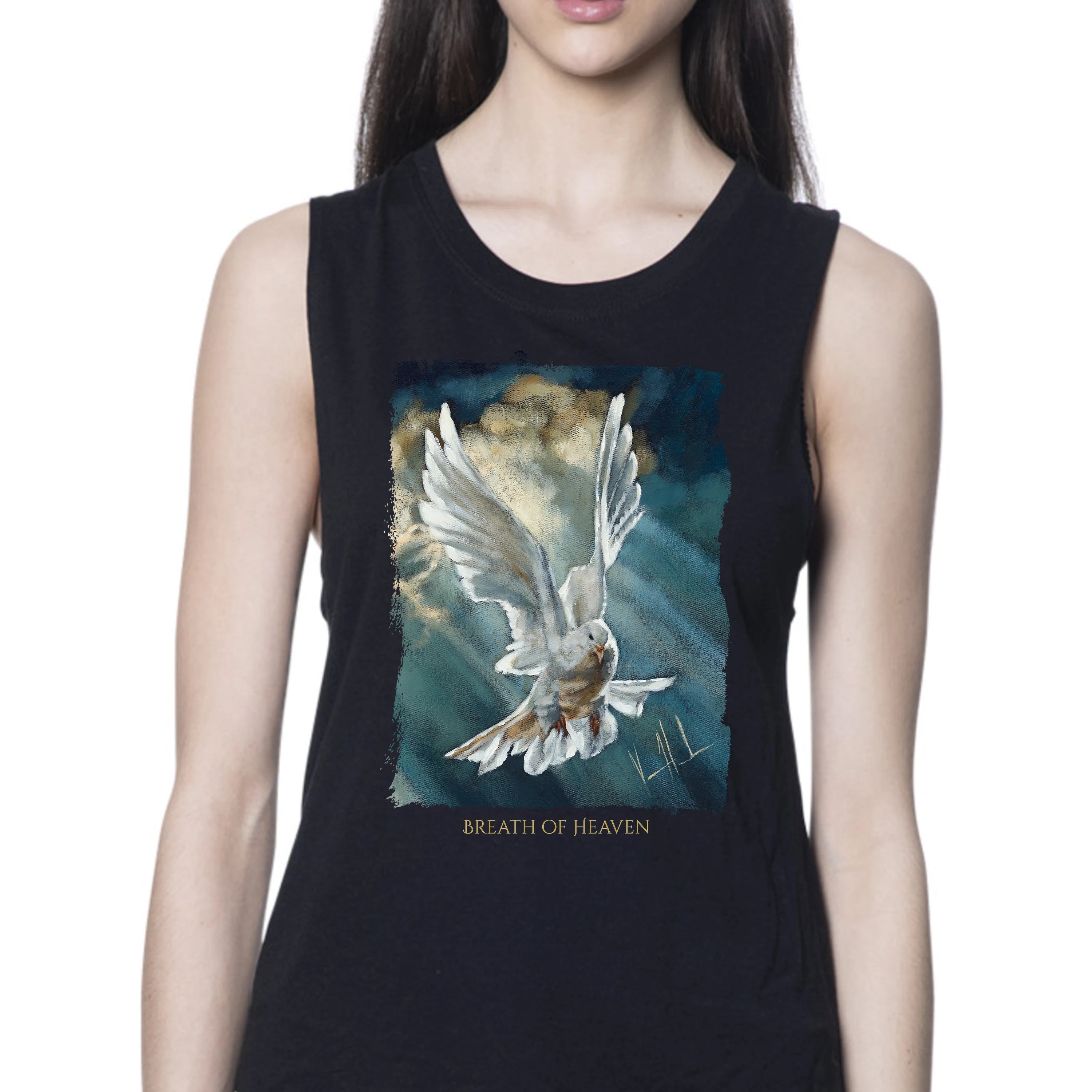 Breath of Heaven - Women's Tank Top (Organic Bamboo) Organic Bamboo Vanessa Horabuena Black XS