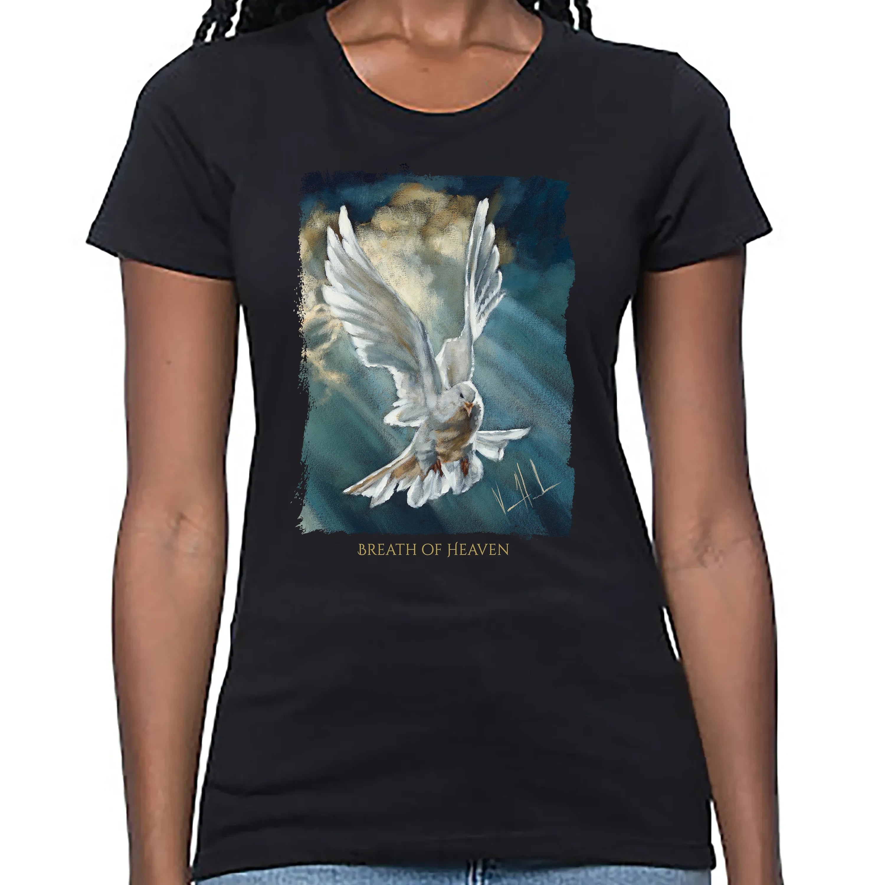 Women's T (Organic Bamboo) - Breath of Heaven Organic Bamboo Vanessa Horabuena Black XS