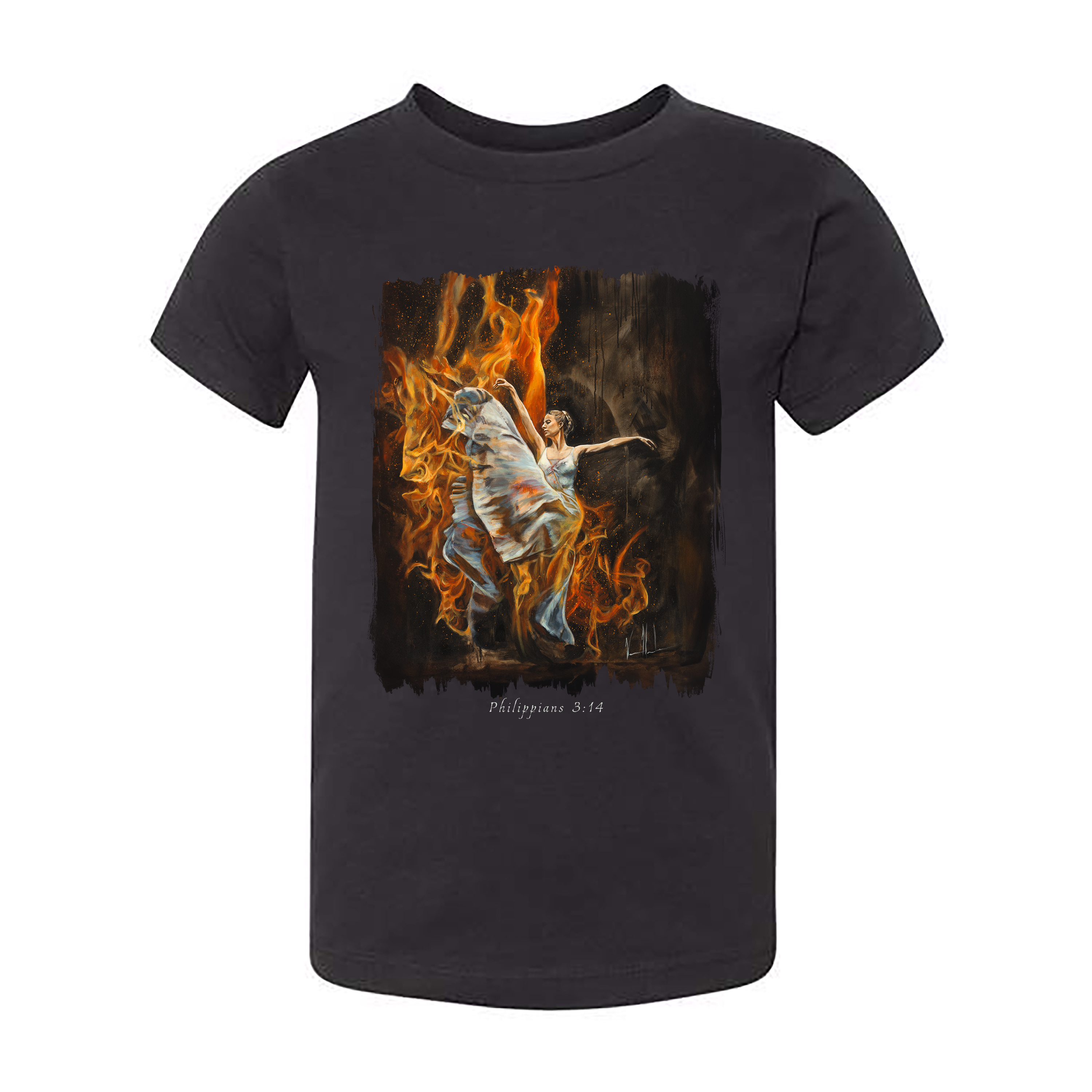 A Burning Flame Within - Kids T (Organic Cotton) Organic Cotton Vanessa Horabuena Toddler Black 2T