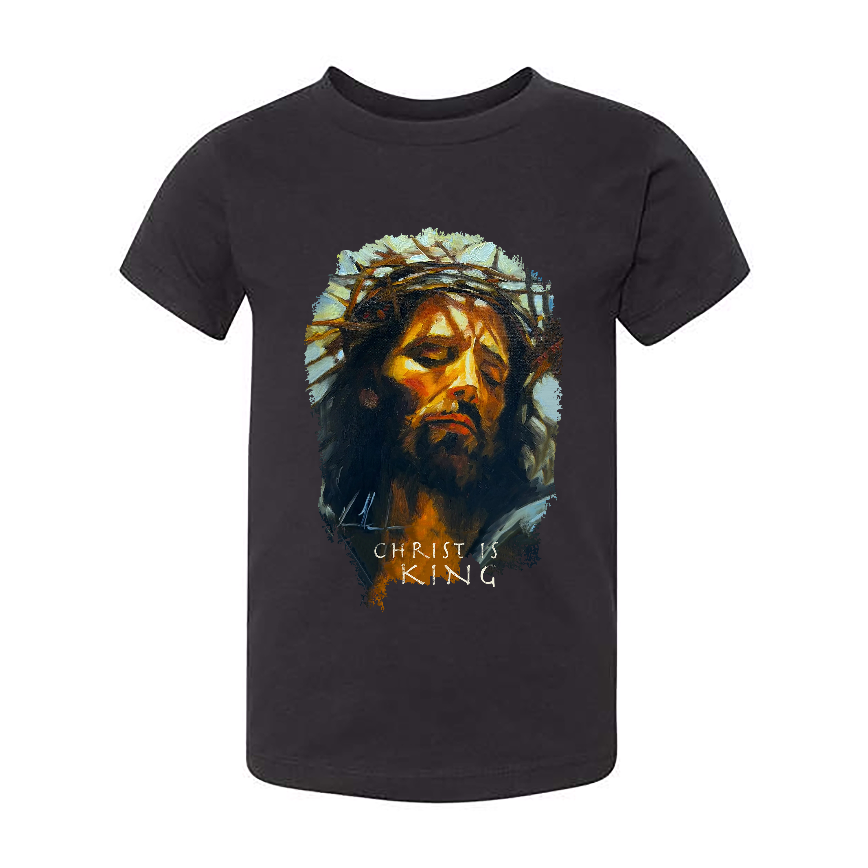 Kids T - Christ is King - (Organic Cotton) Organic Cotton Vanessa Horabuena Toddler Black 2T