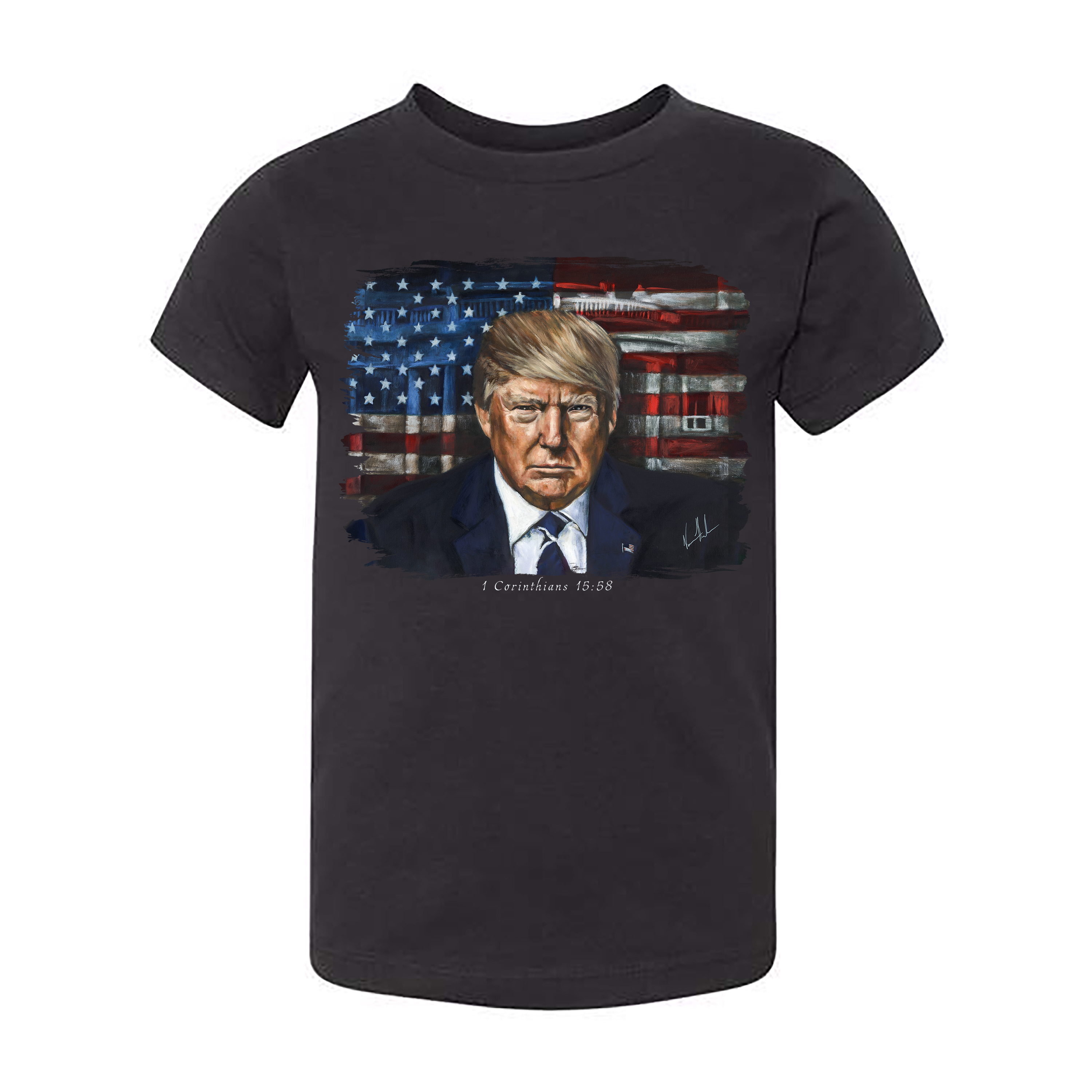 Kids T (Organic Cotton) - Commander in Chief Organic Cotton Vanessa Horabuena Toddler Black 2T