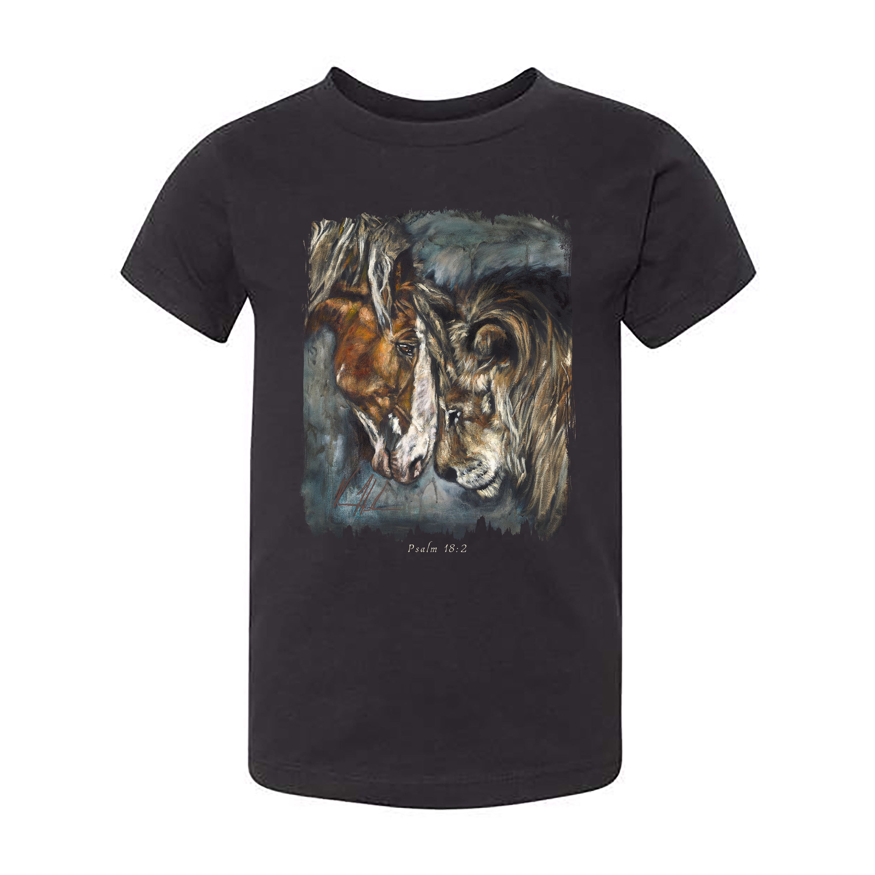Courage & Strength - Kids T (Organic Cotton) Organic Cotton Vanessa Horabuena Toddler Black 2T