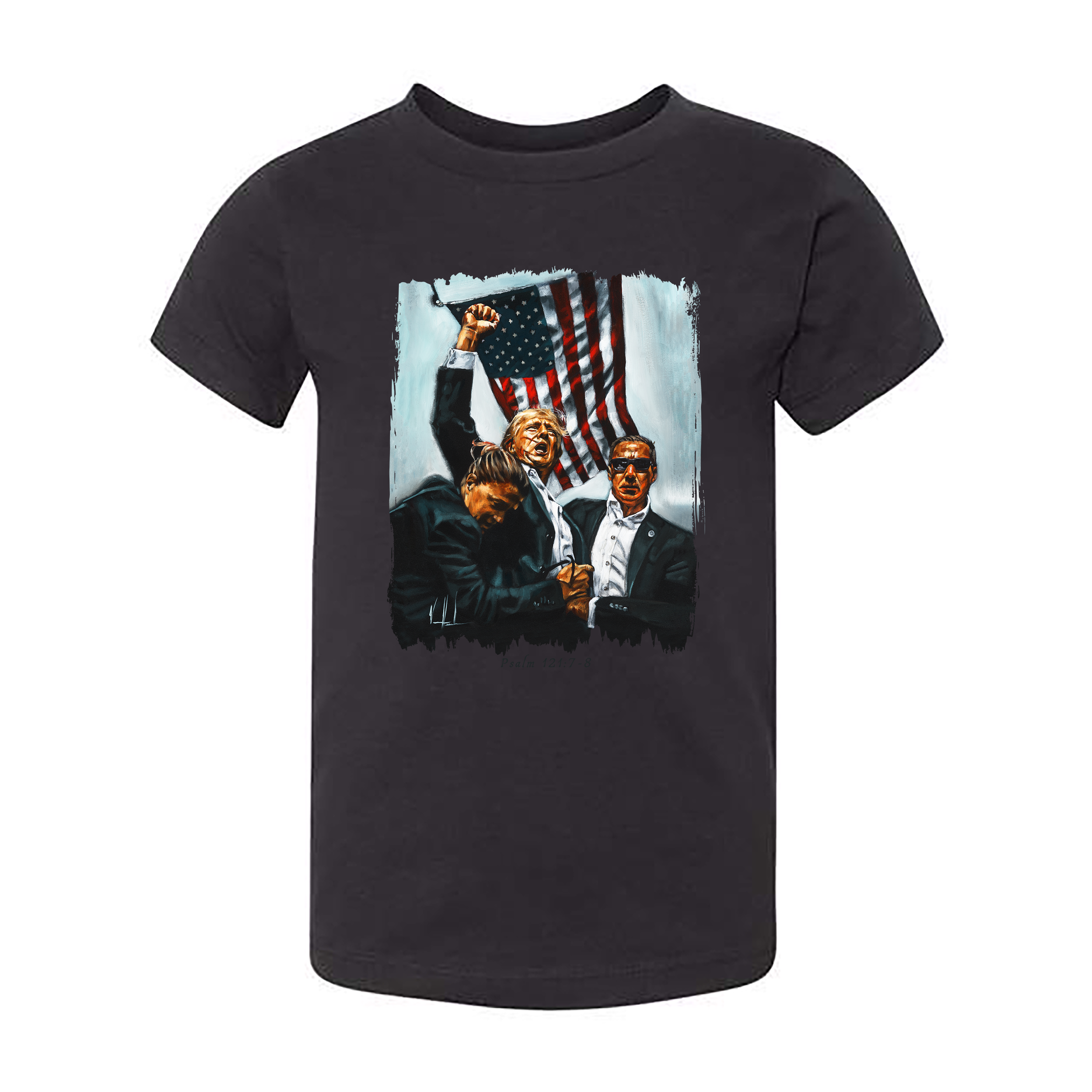Kids T (Organic Cotton) - Never Surrender Organic Cotton Vanessa Horabuena Toddler Black 2T