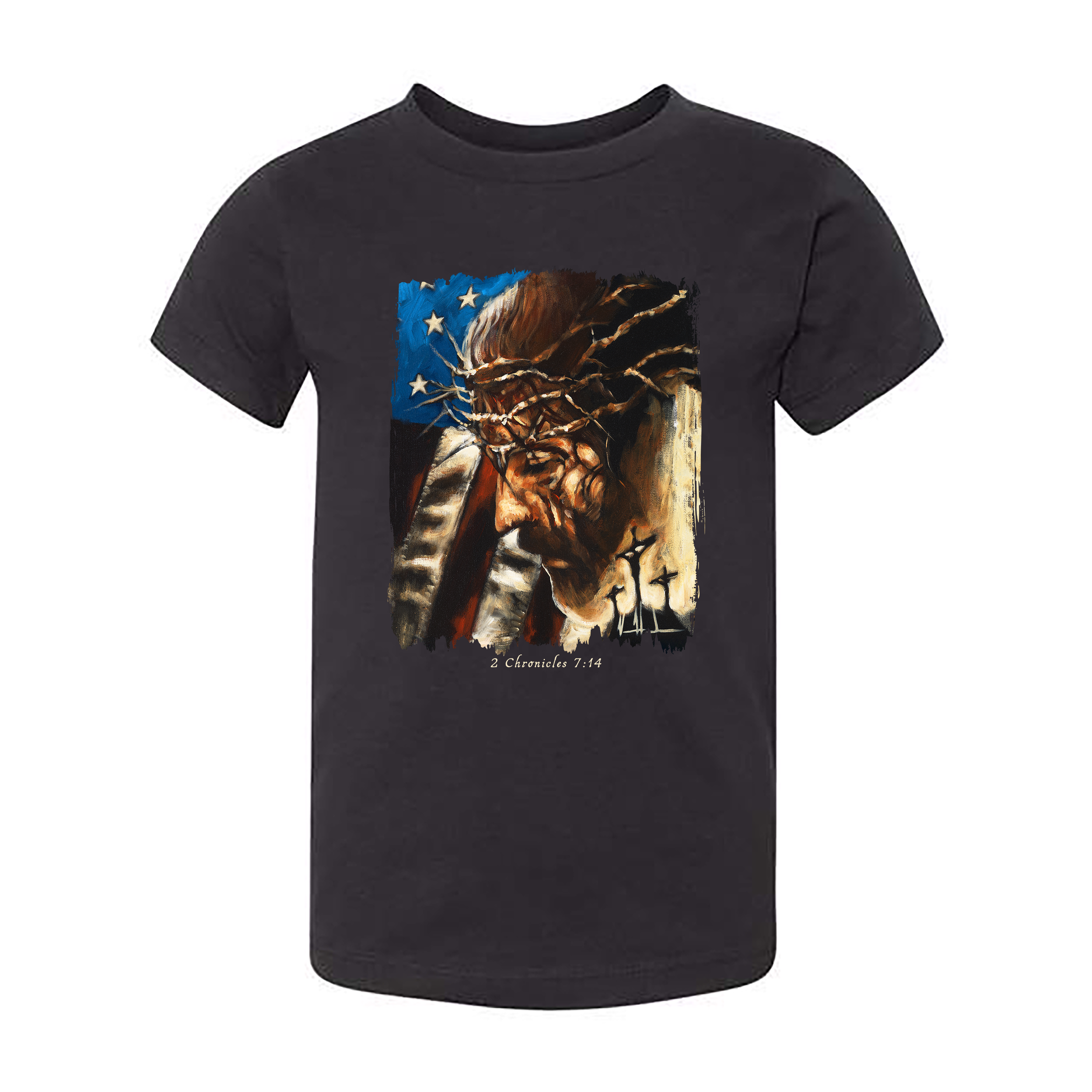 Kids T (Organic Cotton) - One Nation Under God Organic Cotton Vanessa Horabuena Toddler Black 2T