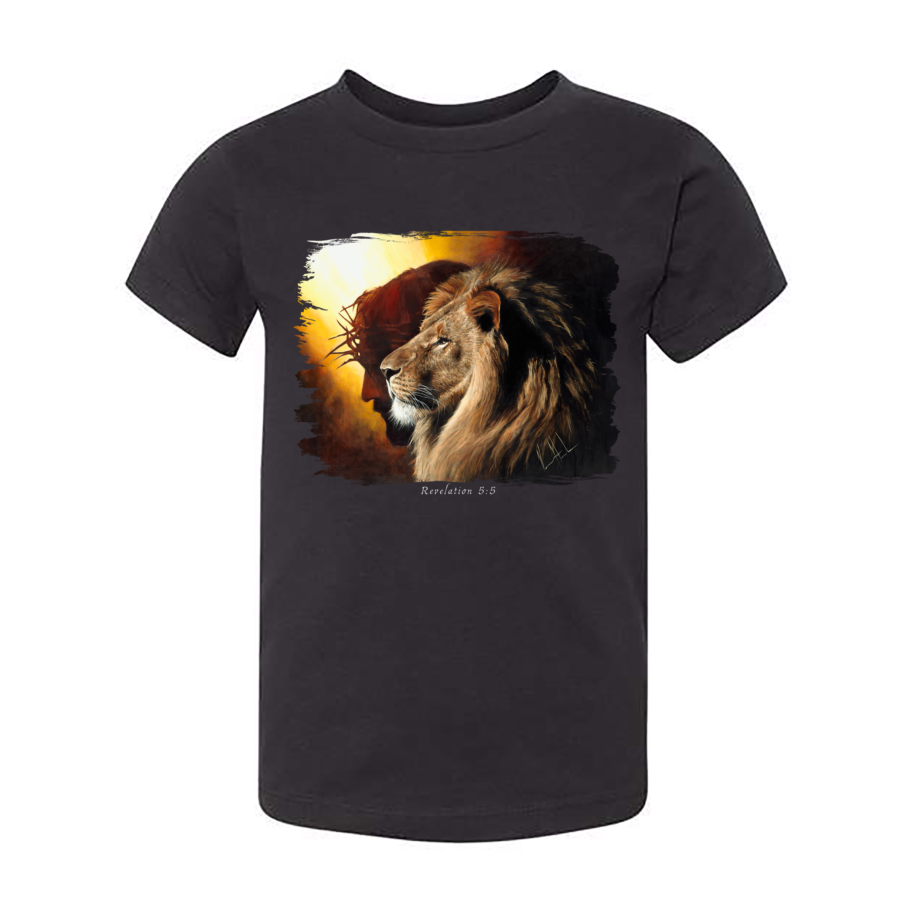 Kids T (Organic Cotton) - The Lion of Judah Organic Cotton Vanessa Horabuena Toddler Black 2T