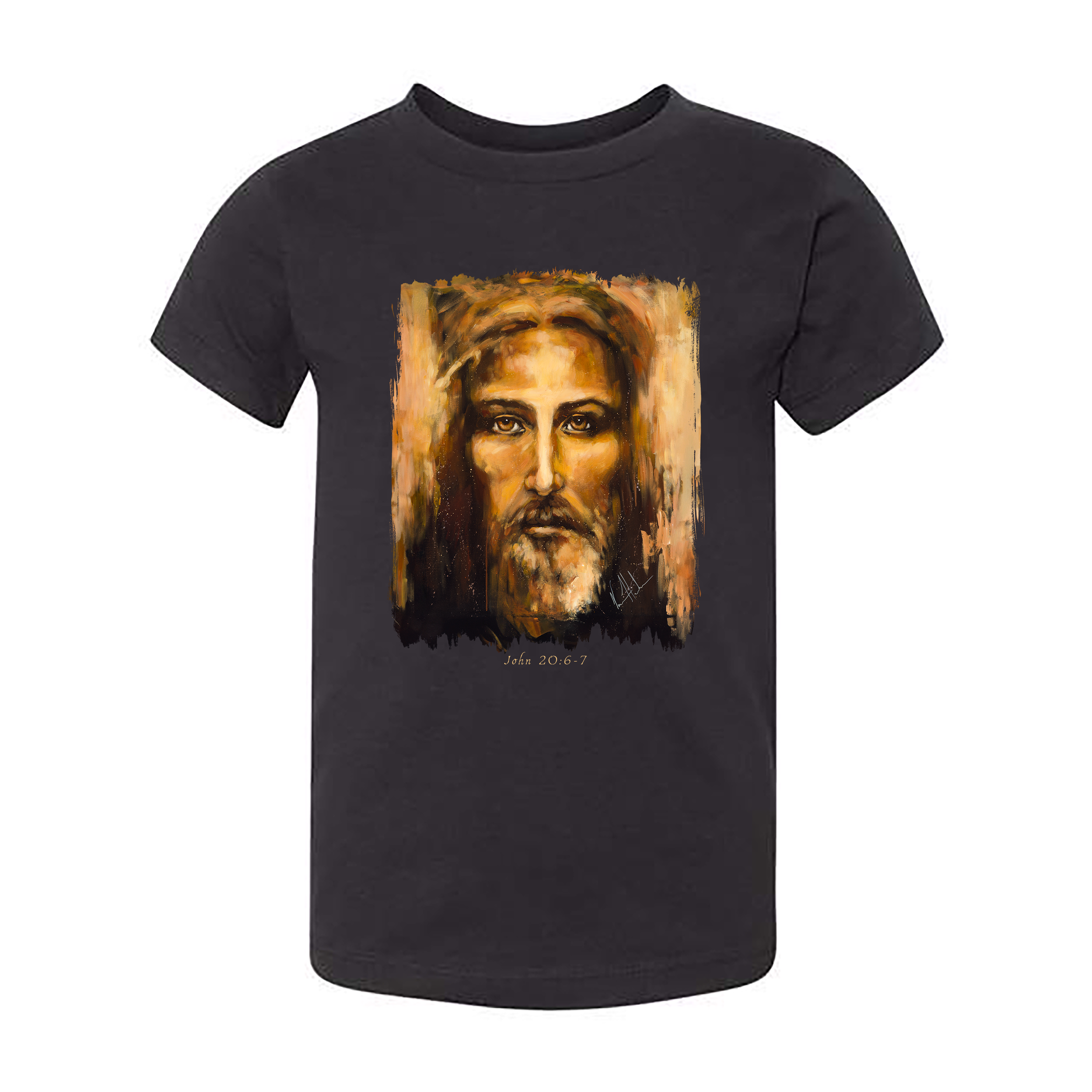 The Shroud of Turin - Resurrection Light - Kids T (Organic Cotton) Organic Cotton Vanessa Horabuena Toddler Black 2T