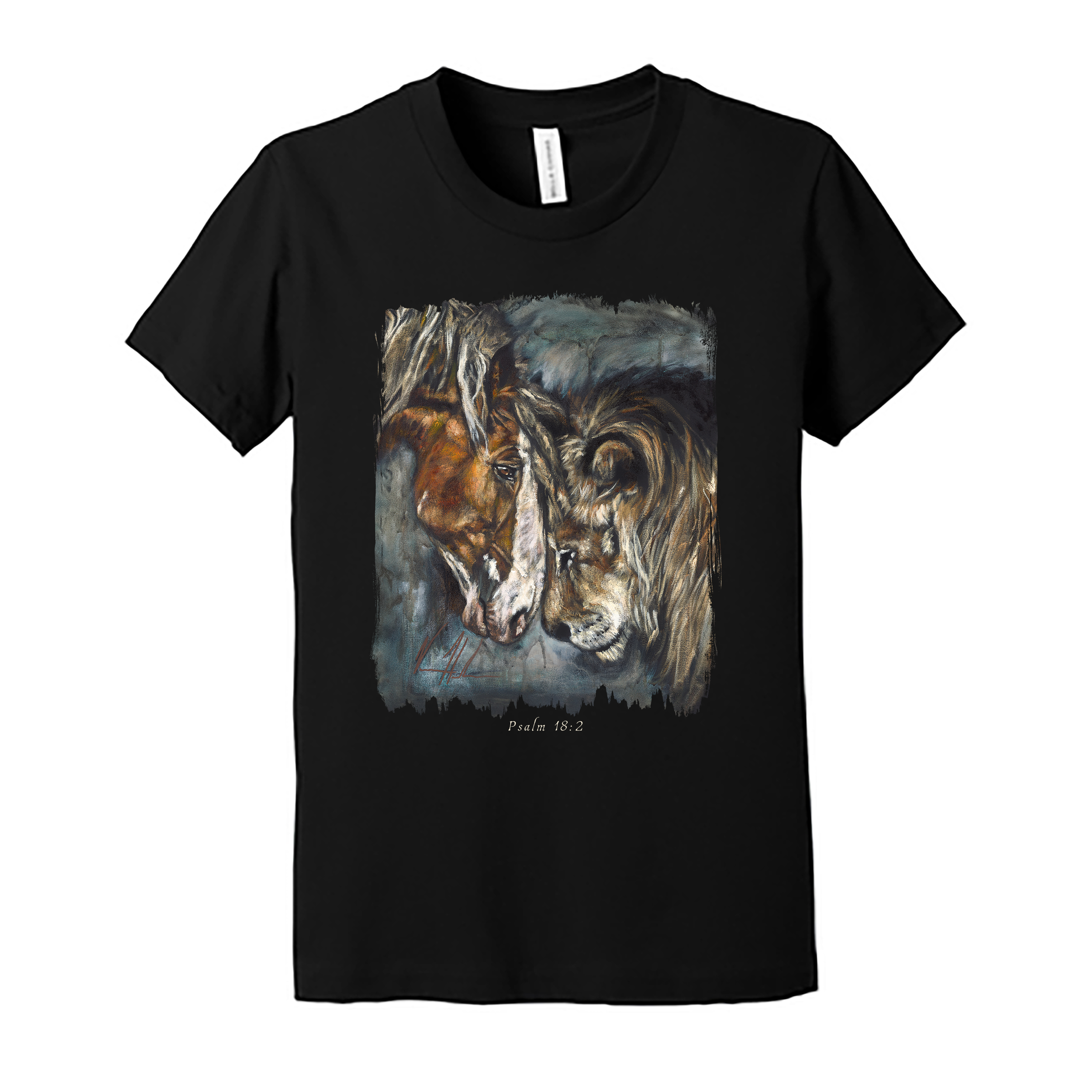 Courage & Strength - Kids T (Organic Cotton) Organic Cotton Vanessa Horabuena Youth Black Small