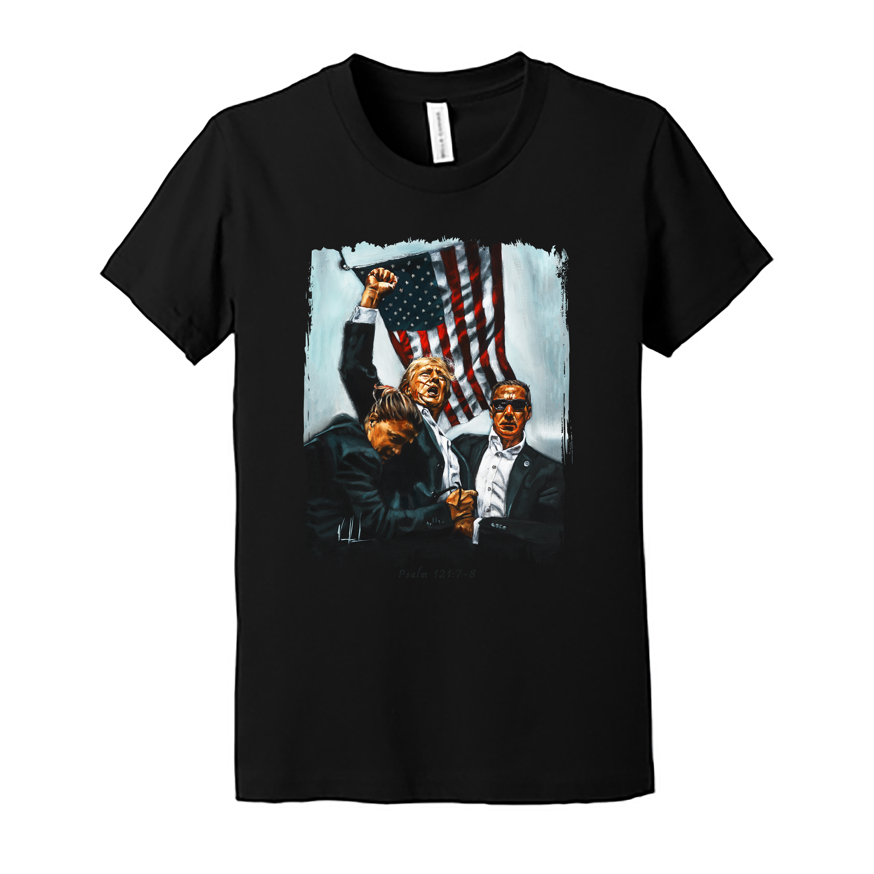 Kids T (Organic Cotton) - Never Surrender Organic Cotton Vanessa Horabuena Youth Black Small