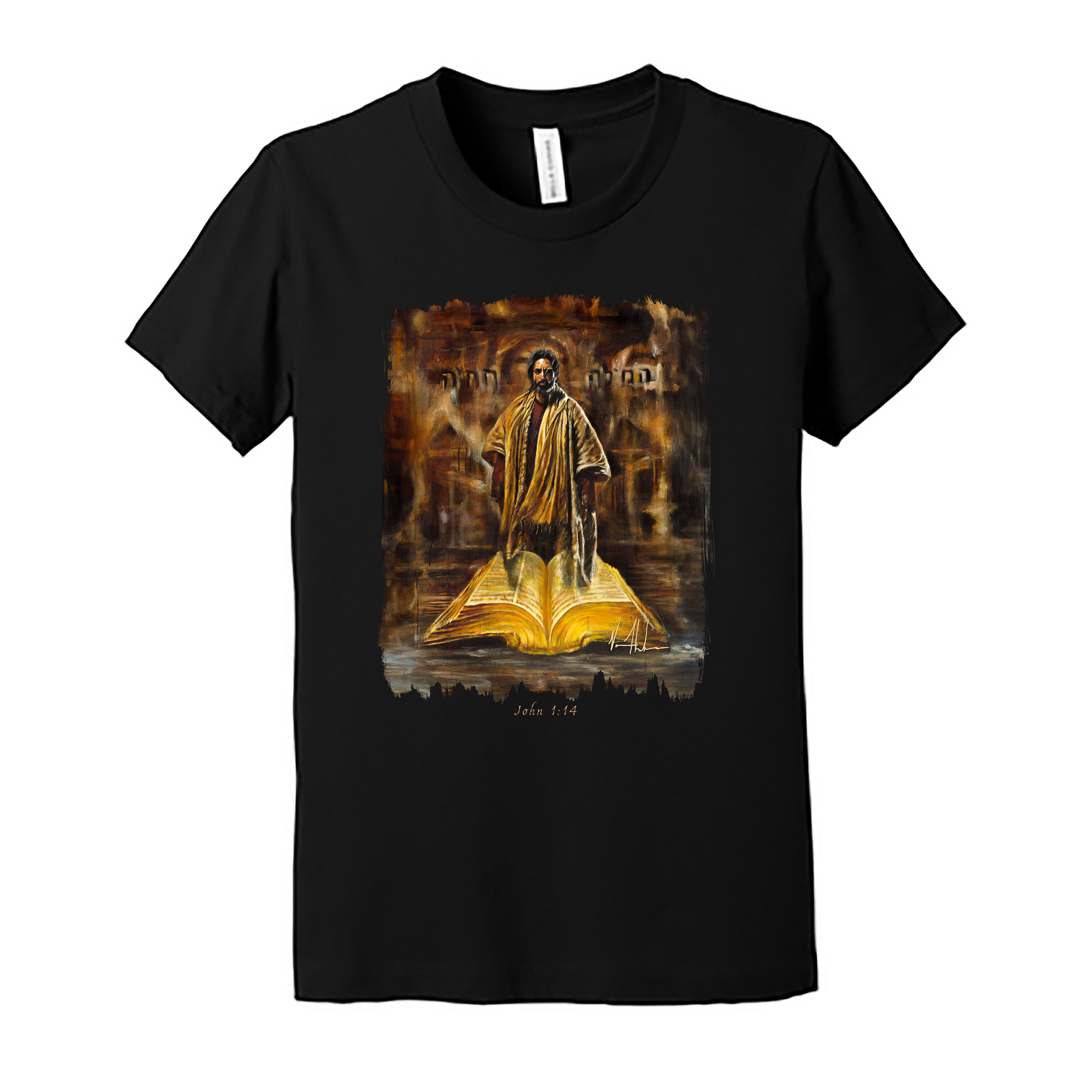 The Living Word - Kids T (Organic Cotton) Organic Cotton Vanessa Horabuena Youth Black Small