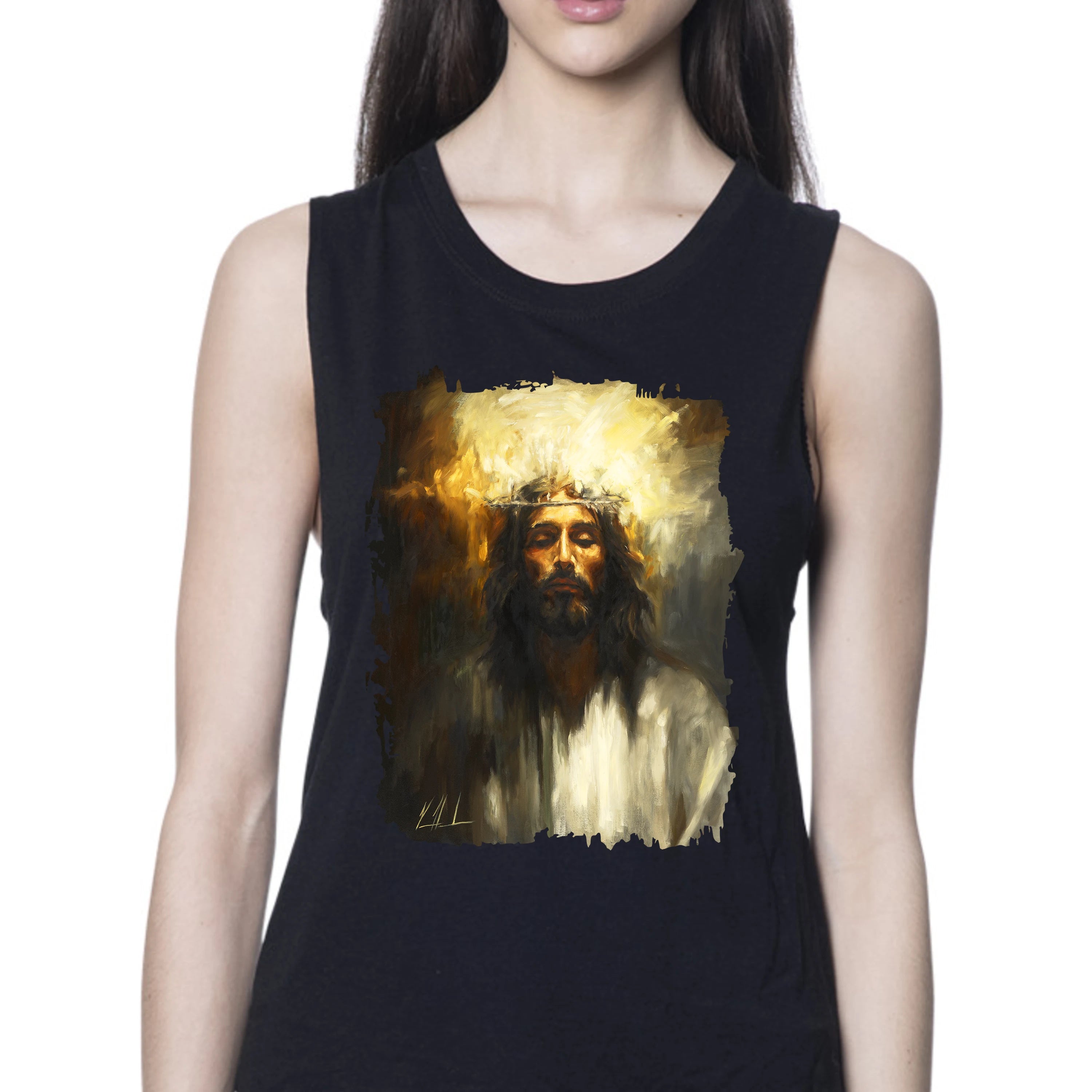 Holy One - Women's Tank Top (Organic Bamboo) Organic Bamboo Vanessa Horabuena
