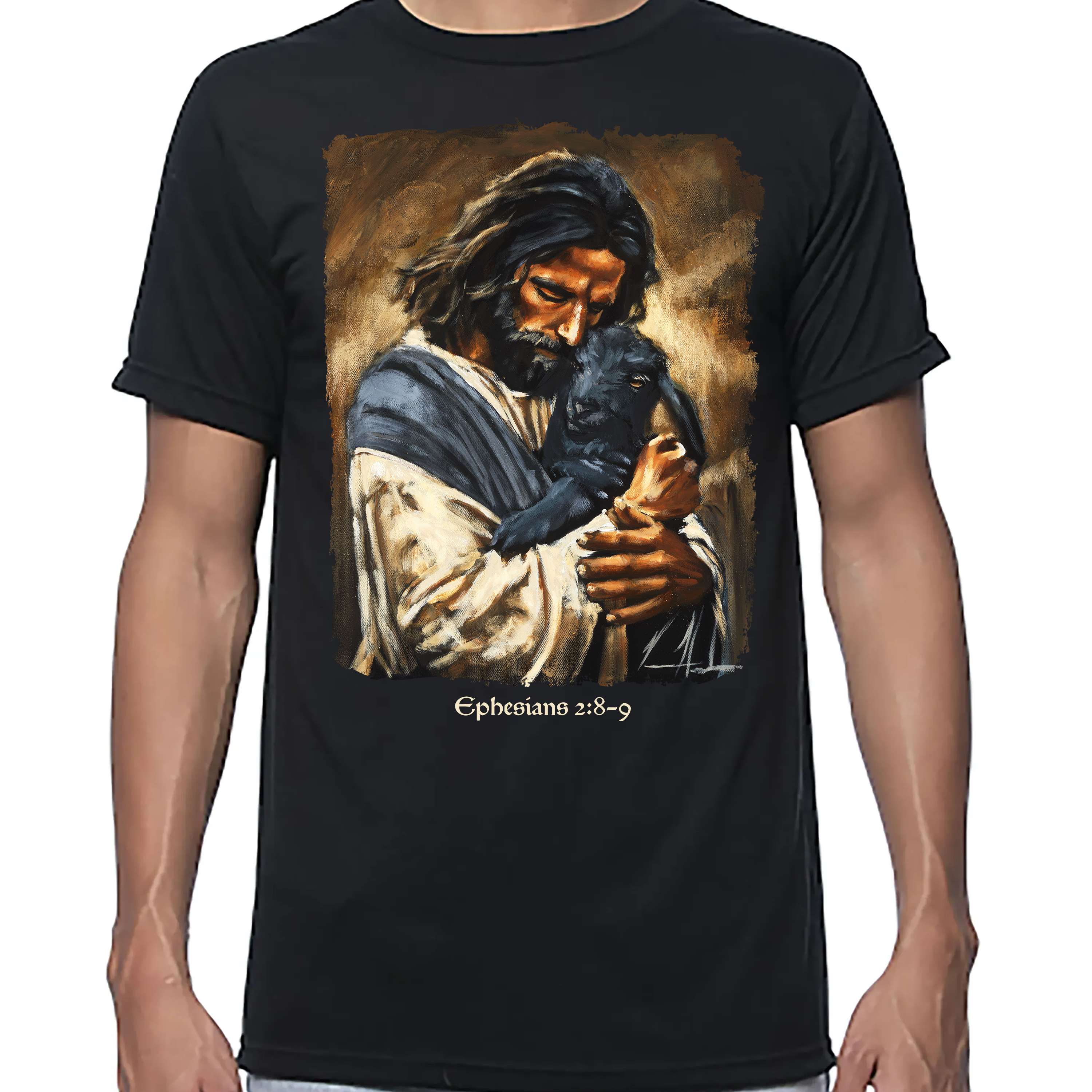 Unisex T (Organic Bamboo) - Saved By Grace Organic Bamboo Vanessa Horabuena Black XS