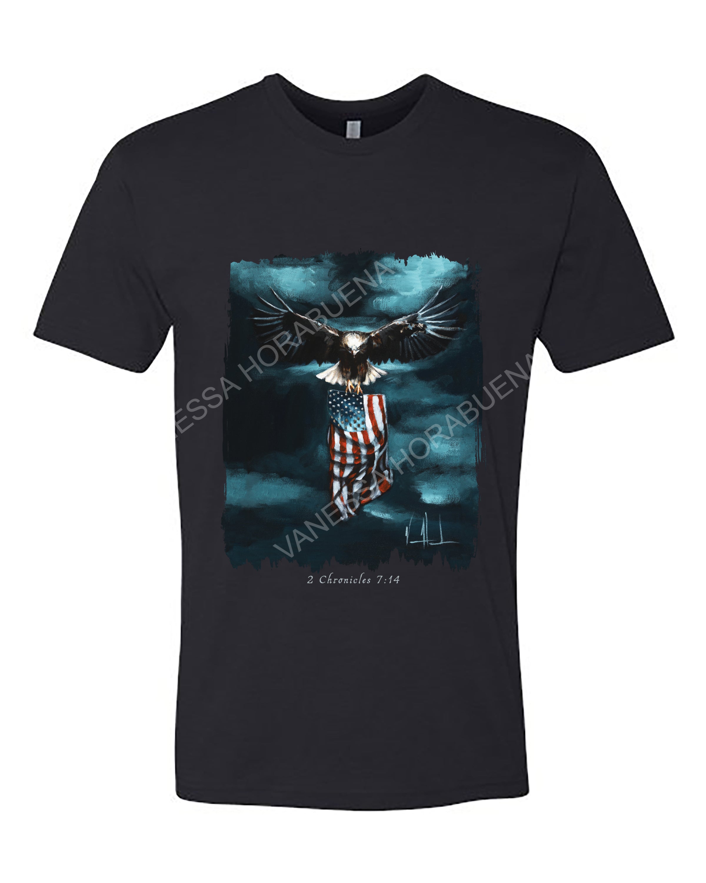 Revive Our Nation - Unisex T-Shirt Vanessa Horabuena Short Sleeve Black Small